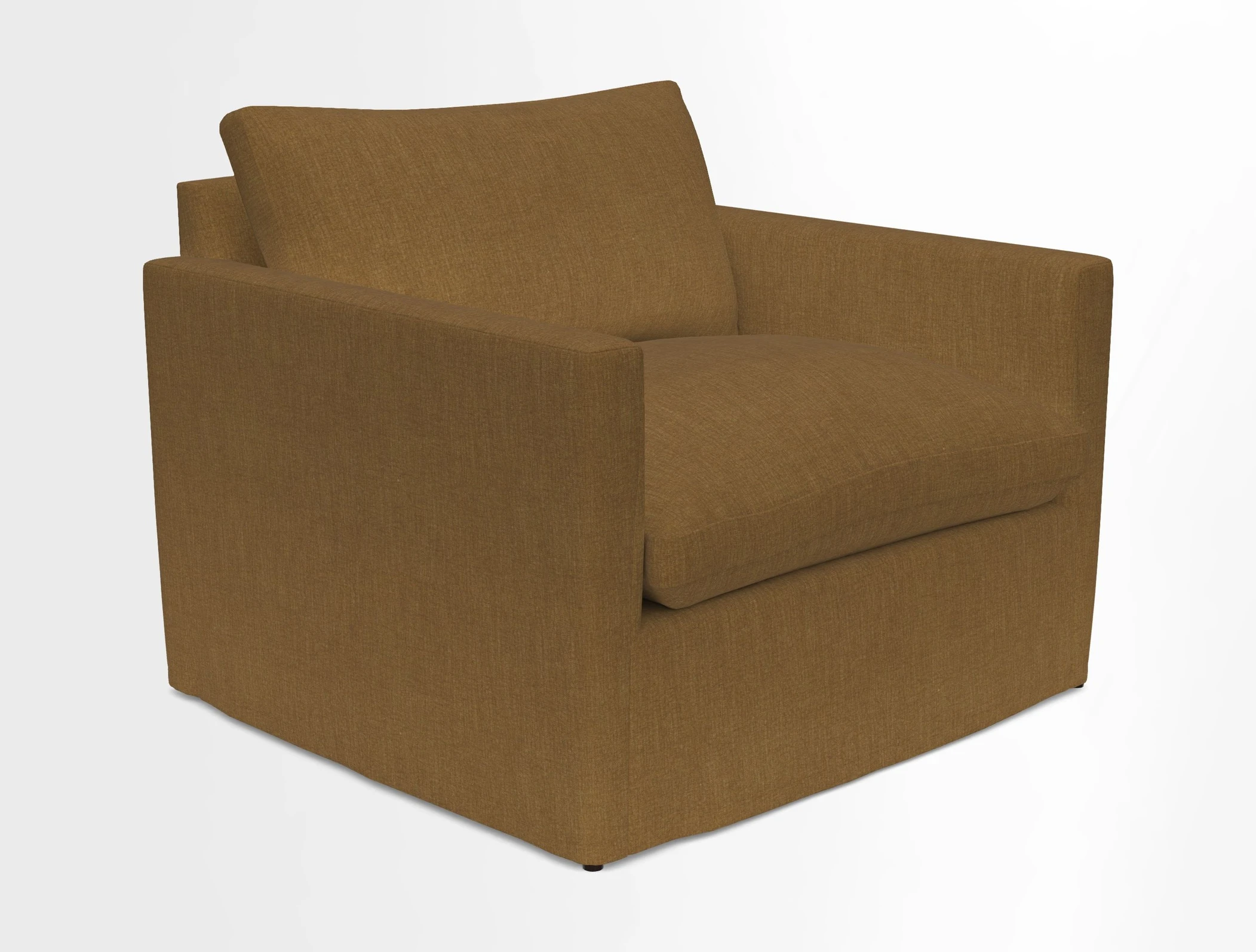 Heyshott Snuggler in Two Tone Plain Biscuit. Loose cover option available