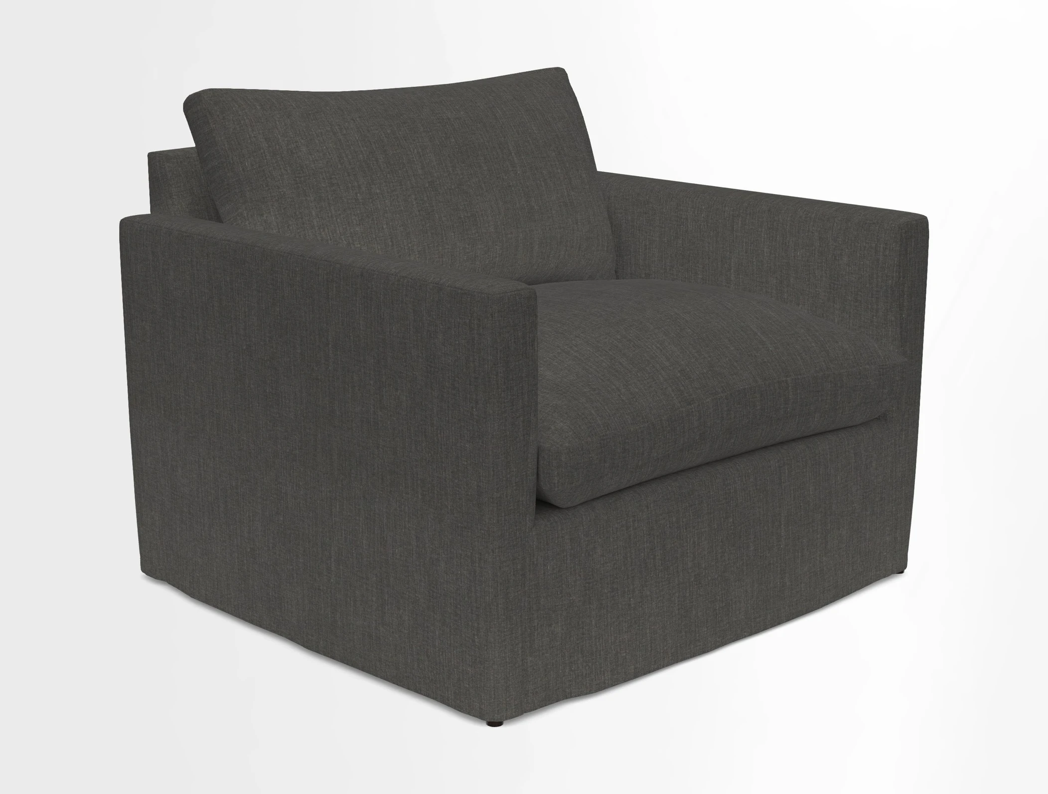 Heyshott Snuggler in Two Tone Plain Biscuit. Loose cover option available