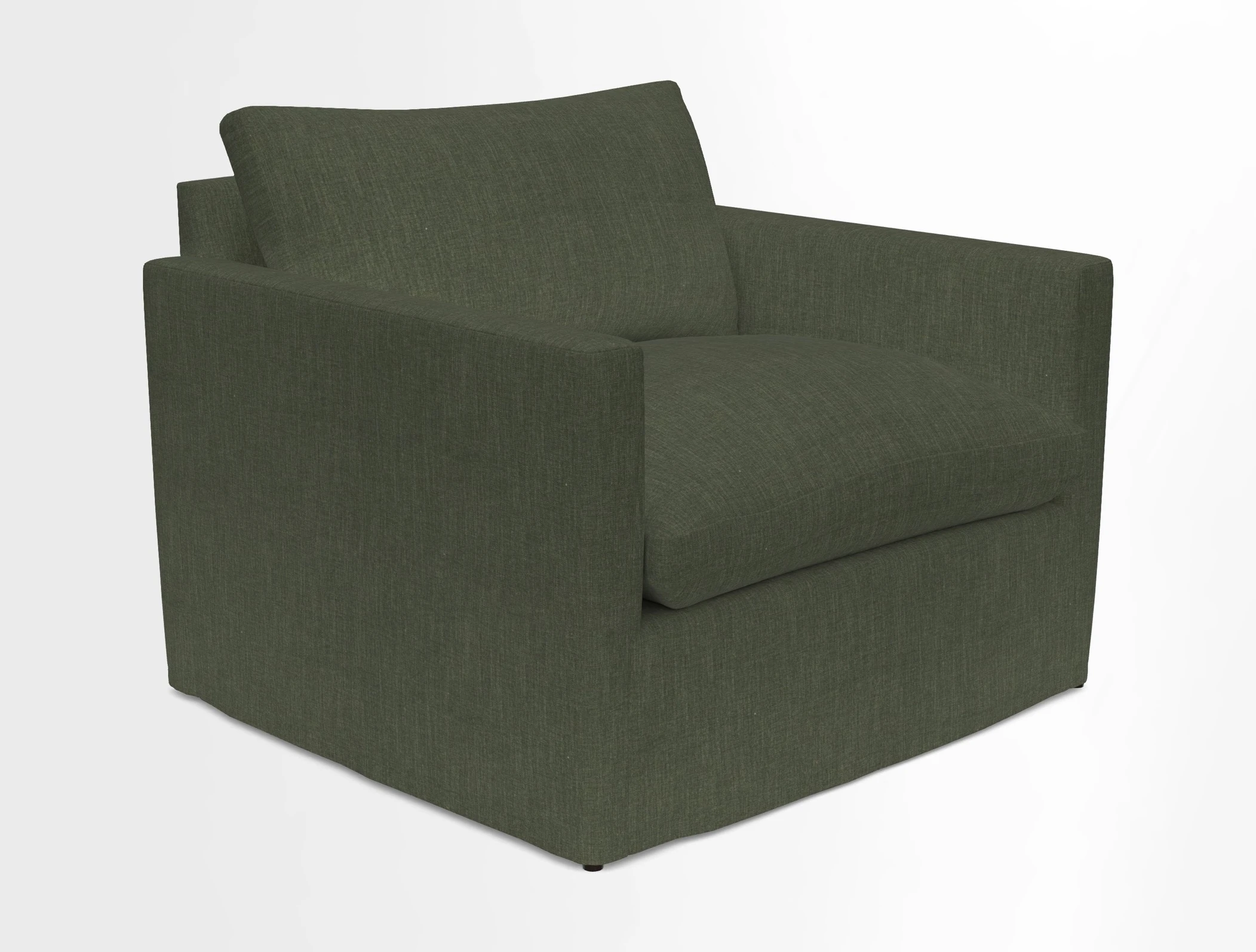 Heyshott Snuggler in Two Tone Plain Biscuit. Loose cover option available