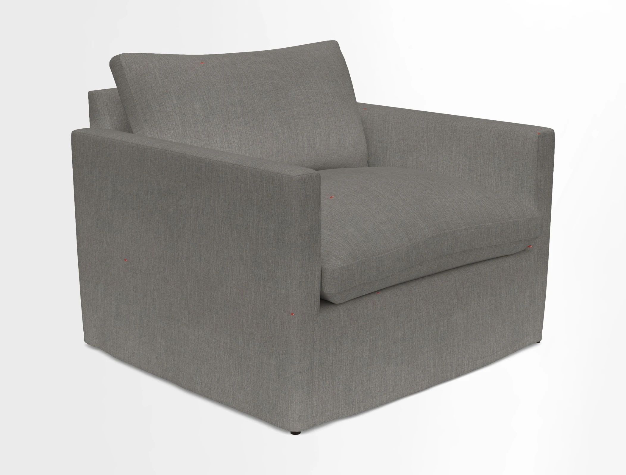 Heyshott Snuggler in Two Tone Plain Biscuit. Loose cover option available