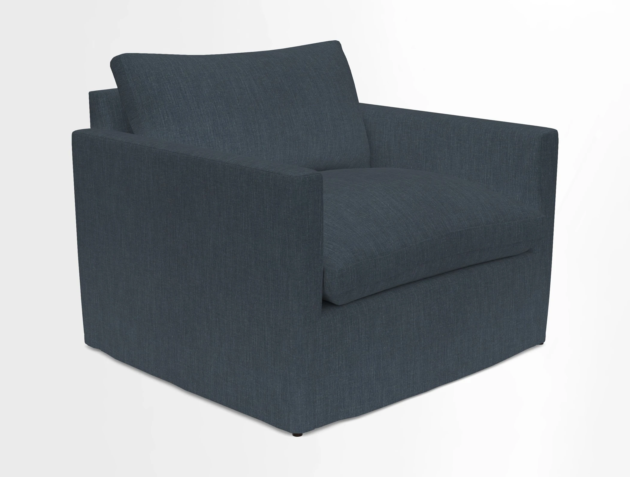 Heyshott Snuggler in Two Tone Plain Biscuit. Loose cover option available