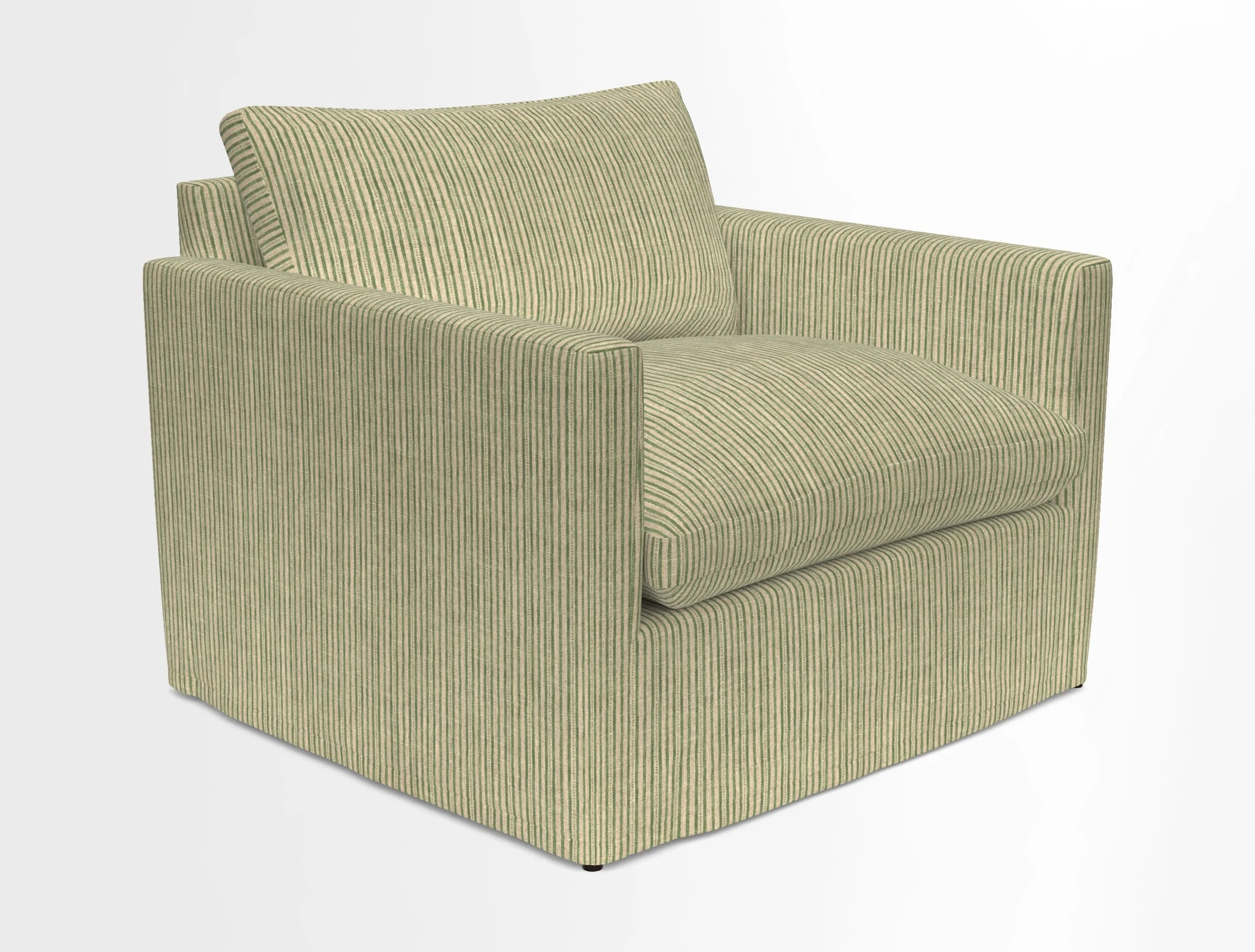 Heyshott Snuggler in Two Tone Plain Biscuit. Loose cover option available