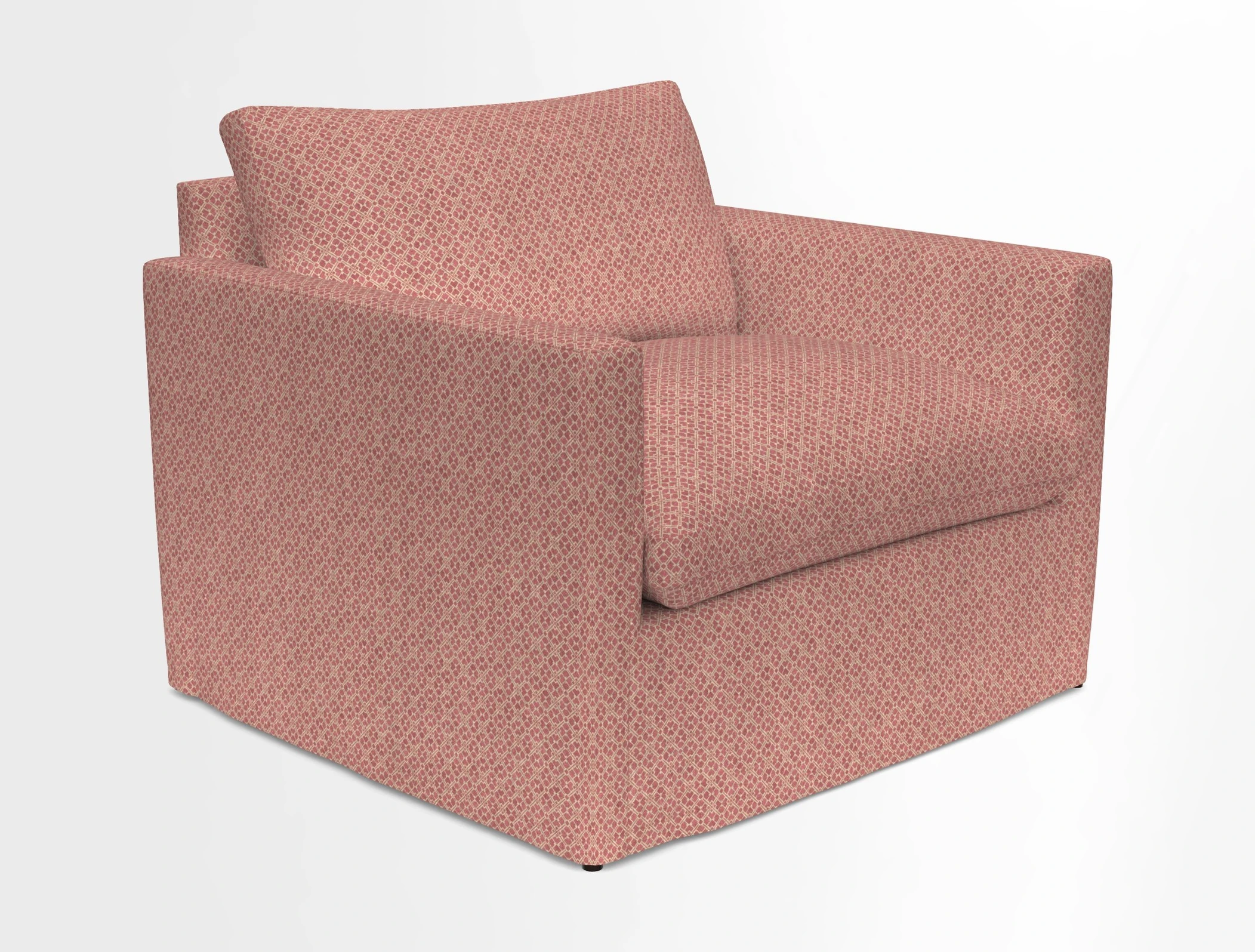 Heyshott Snuggler in Two Tone Plain Biscuit. Loose cover option available