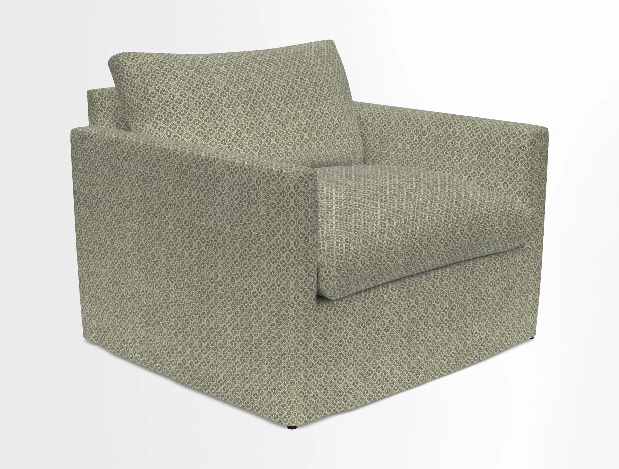 Heyshott Snuggler in Two Tone Plain Biscuit. Loose cover option available