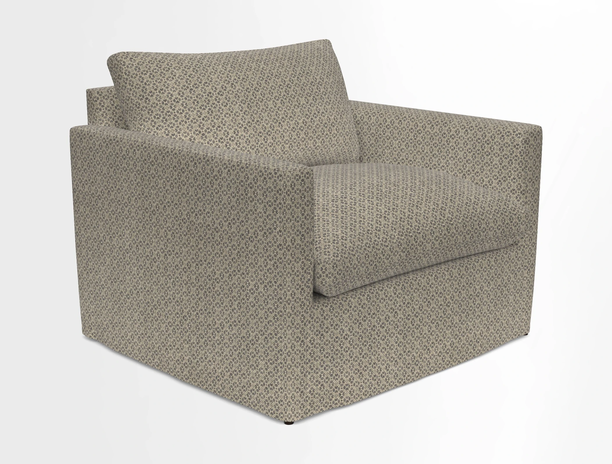 Heyshott Snuggler in Two Tone Plain Biscuit. Loose cover option available