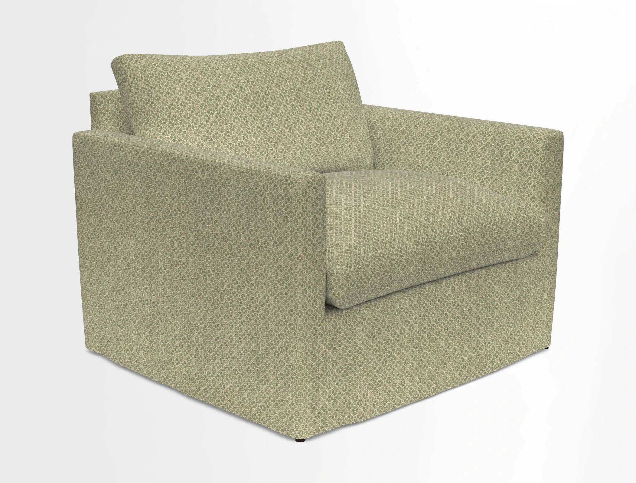 Heyshott Snuggler in Two Tone Plain Biscuit. Loose cover option available