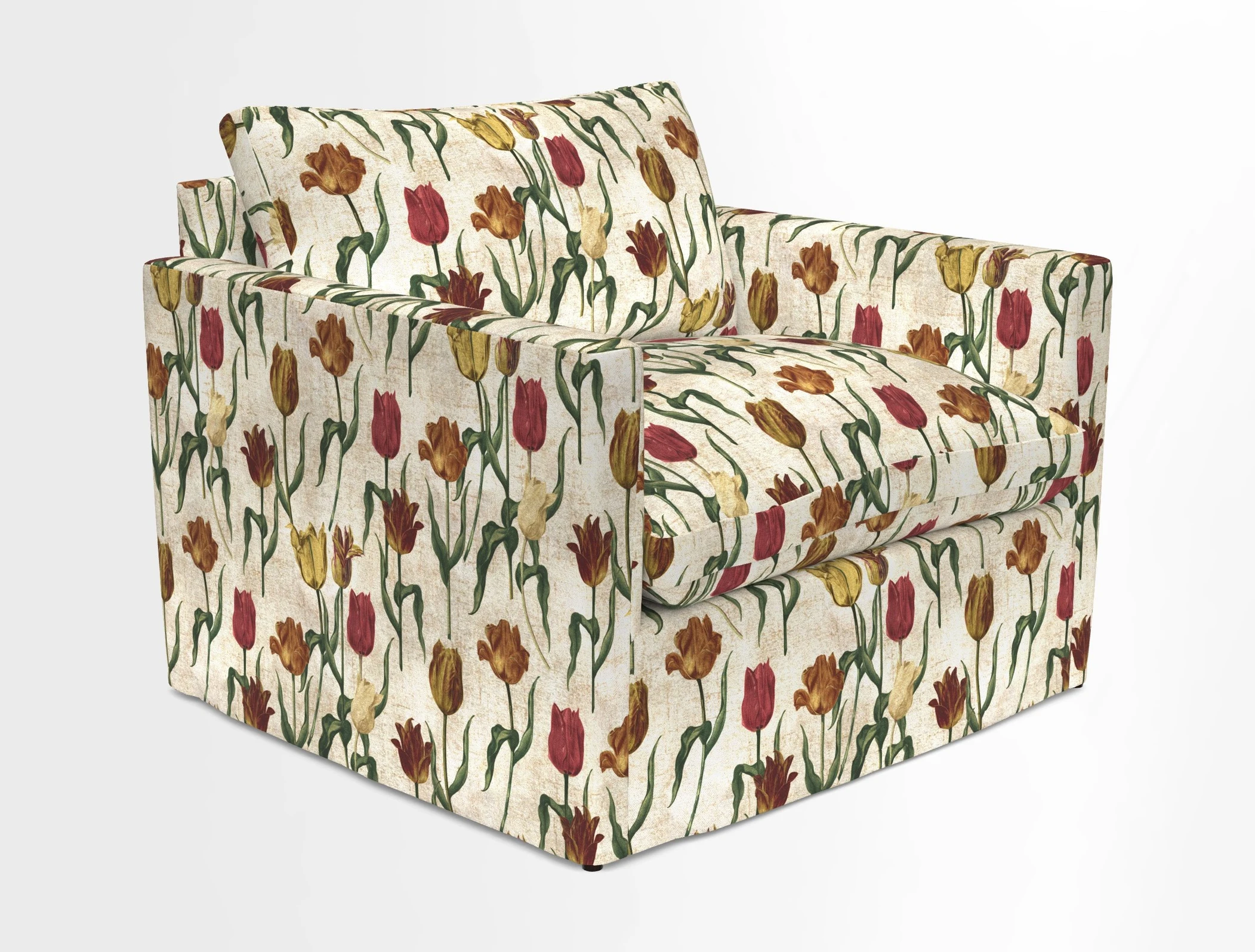 Heyshott Snuggler in Two Tone Plain Biscuit. Loose cover option available