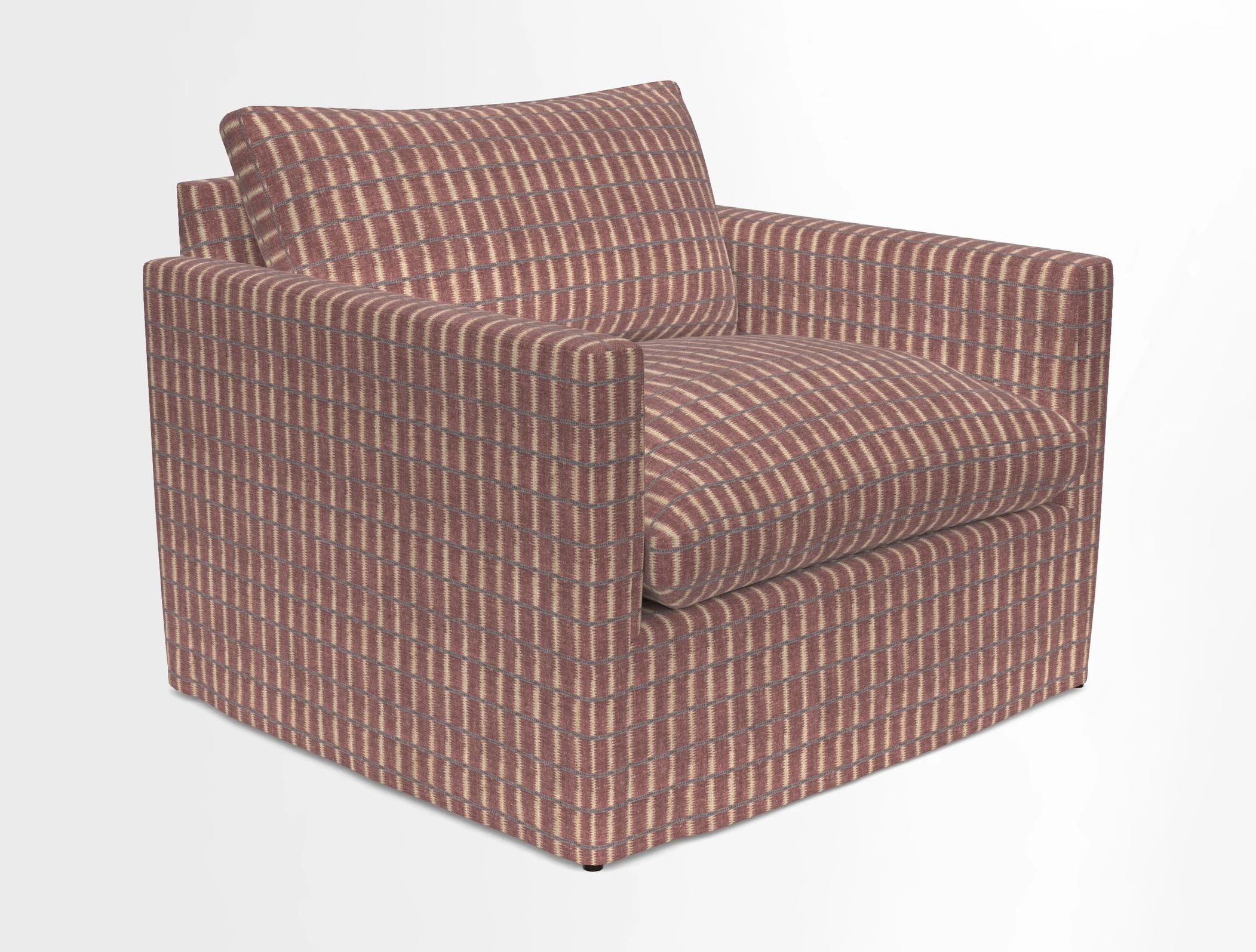 Heyshott Snuggler in Two Tone Plain Biscuit. Loose cover option available