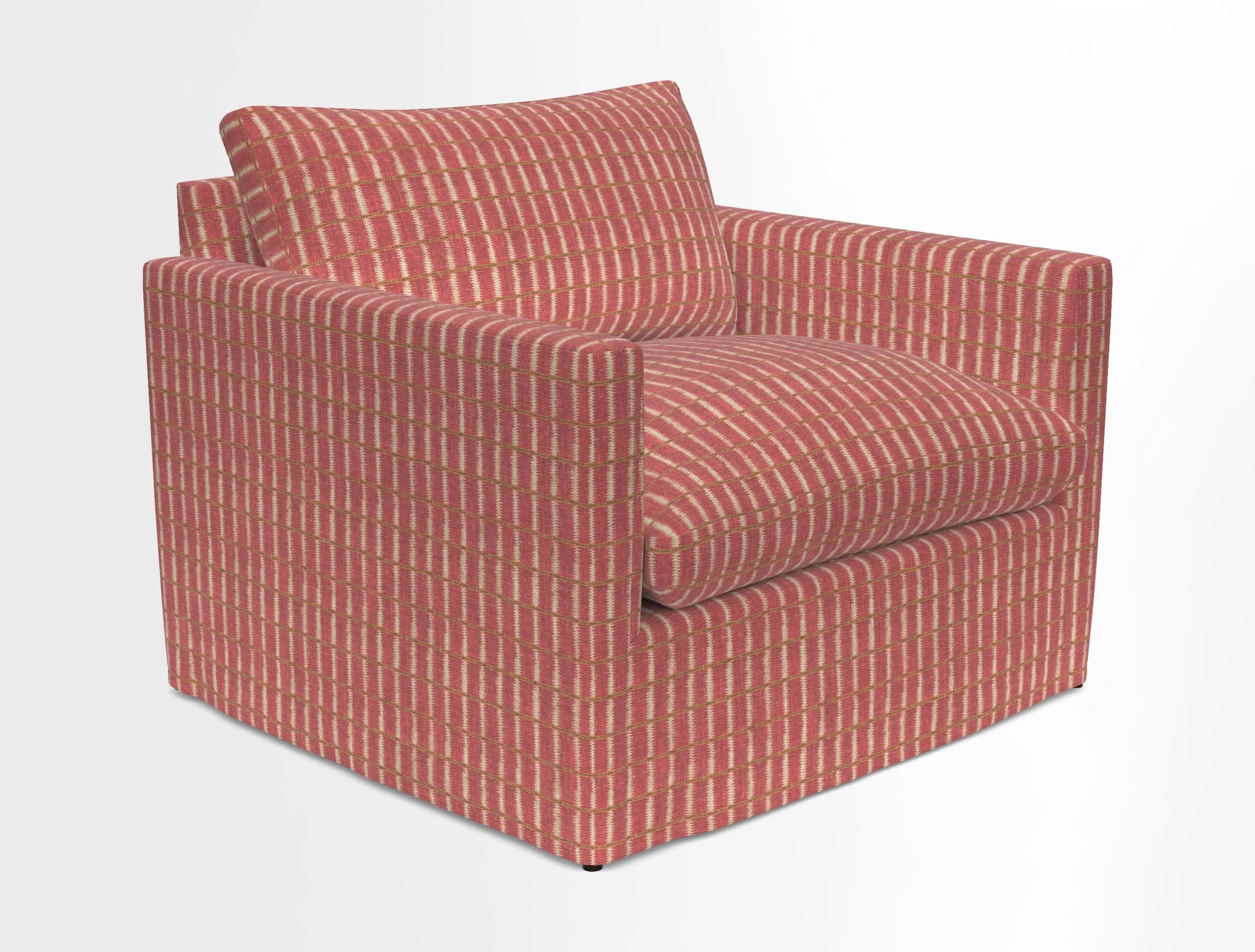 Heyshott Snuggler in Two Tone Plain Biscuit. Loose cover option available