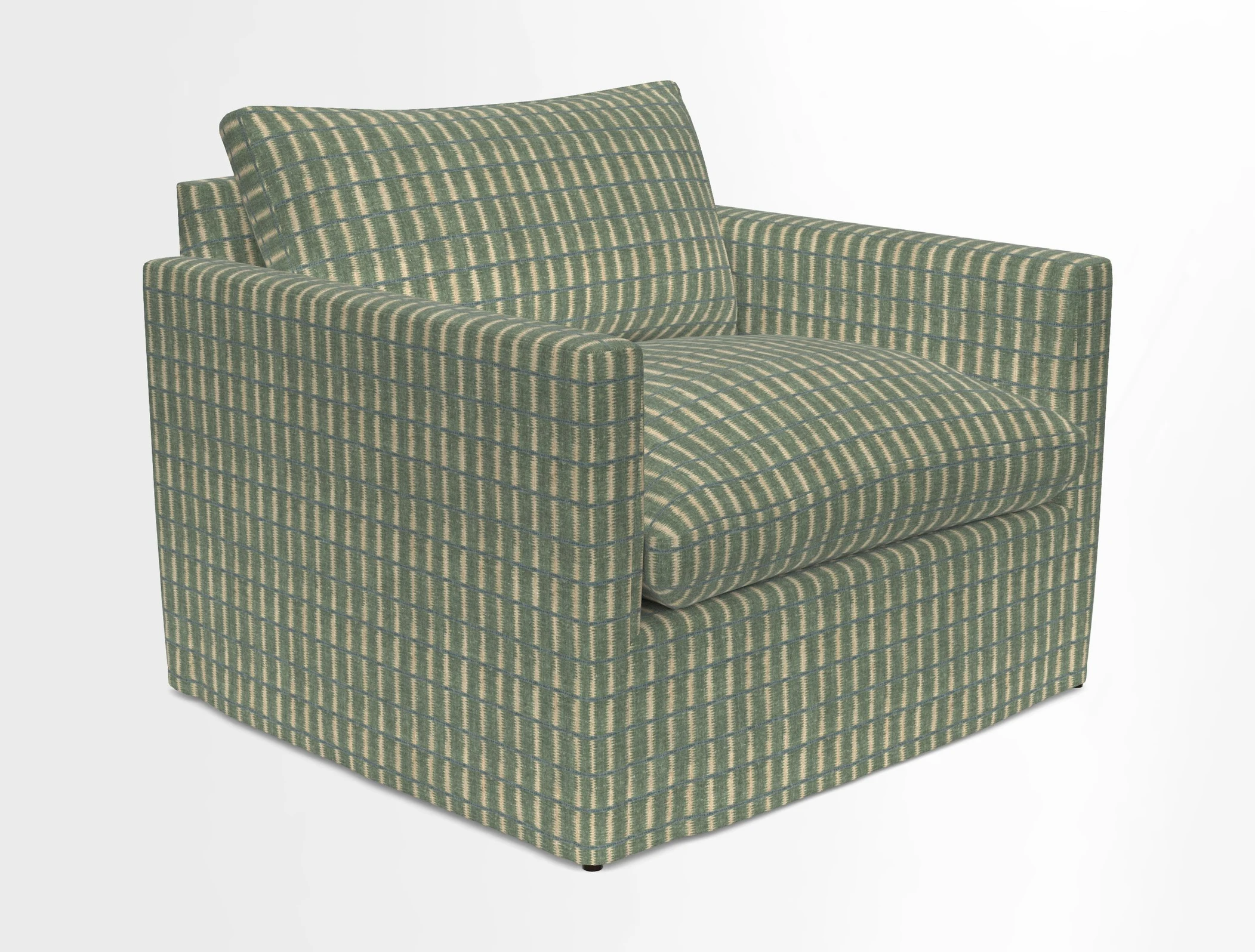 Heyshott Snuggler in Two Tone Plain Biscuit. Loose cover option available