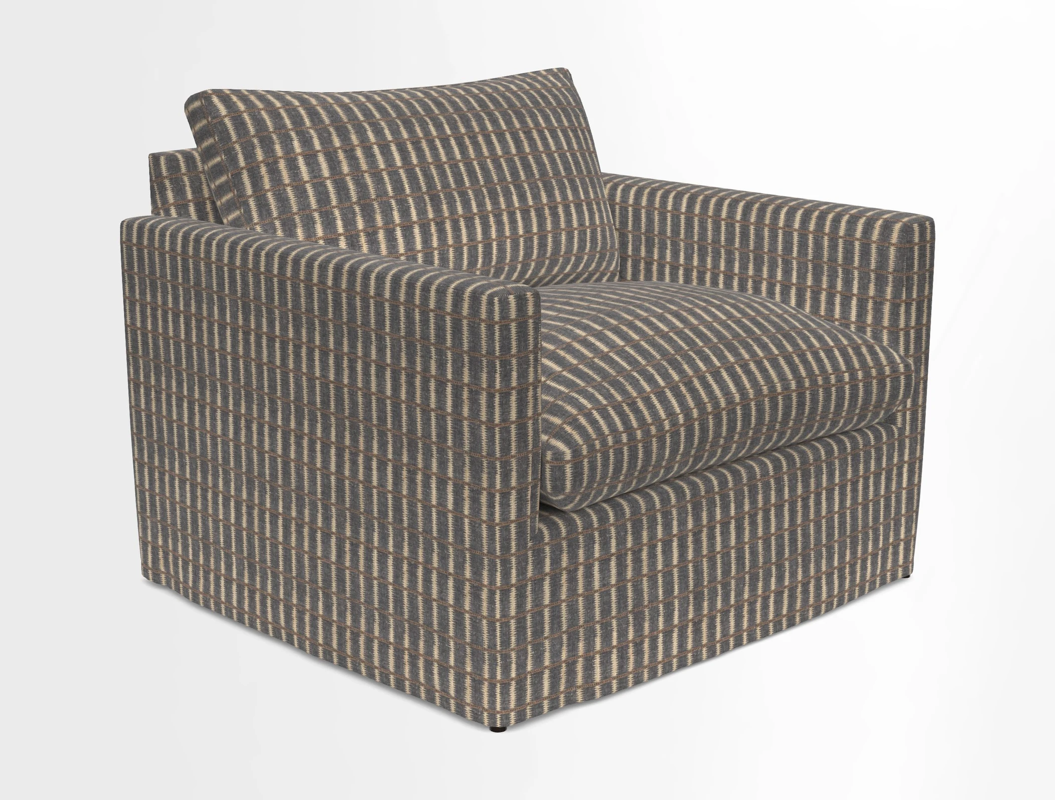 Heyshott Snuggler in Two Tone Plain Biscuit. Loose cover option available