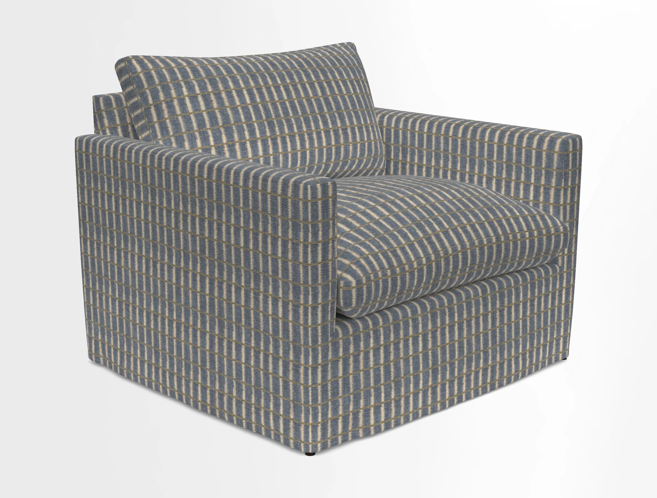 Heyshott Snuggler in Two Tone Plain Biscuit. Loose cover option available