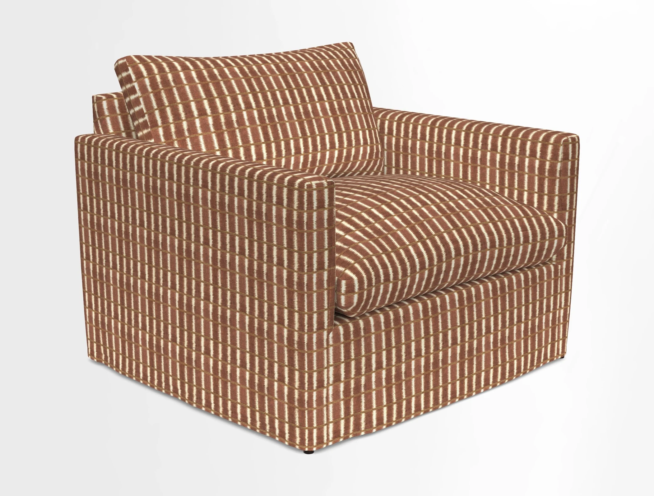 Heyshott Snuggler in Two Tone Plain Biscuit. Loose cover option available