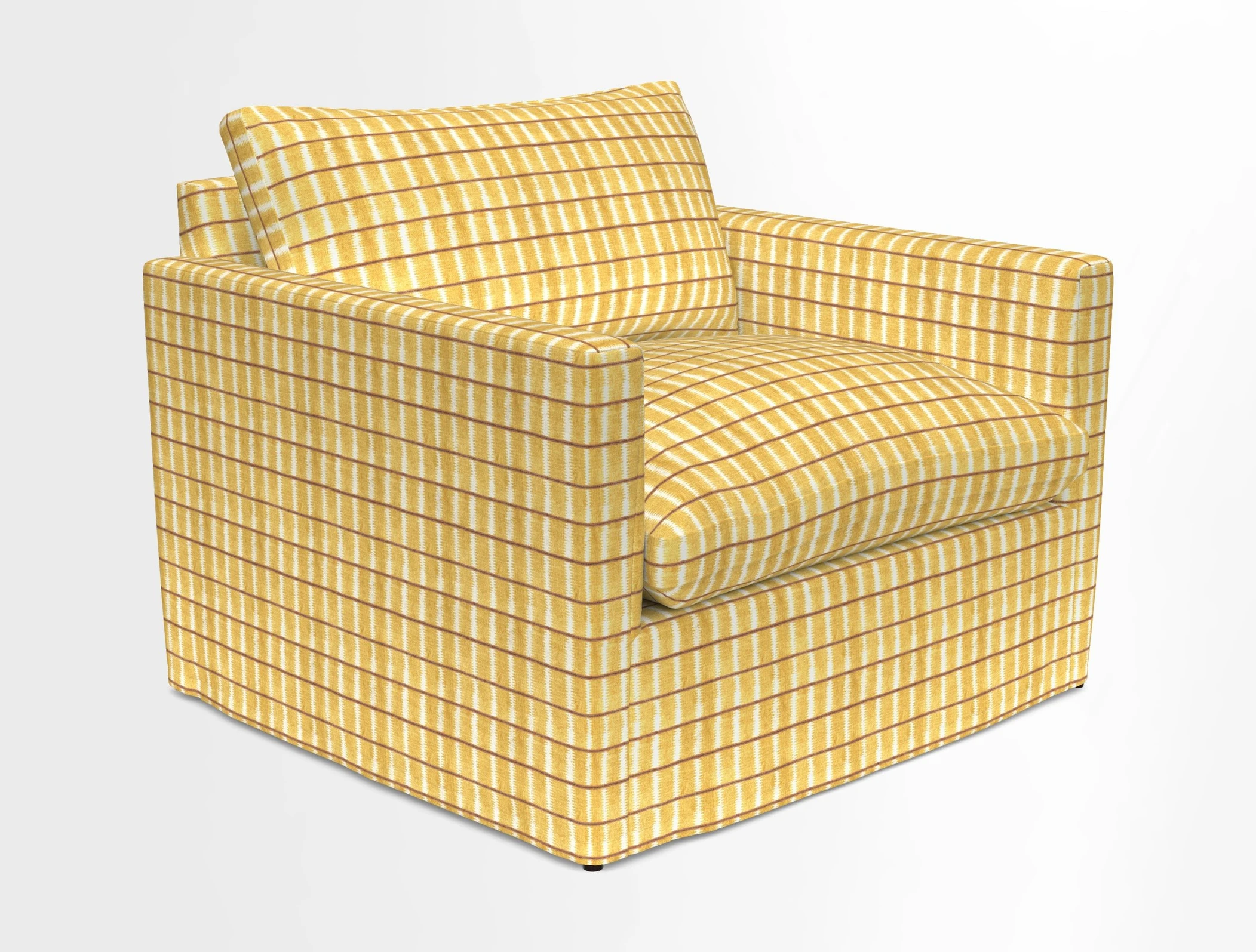 Heyshott Snuggler in Two Tone Plain Biscuit. Loose cover option available