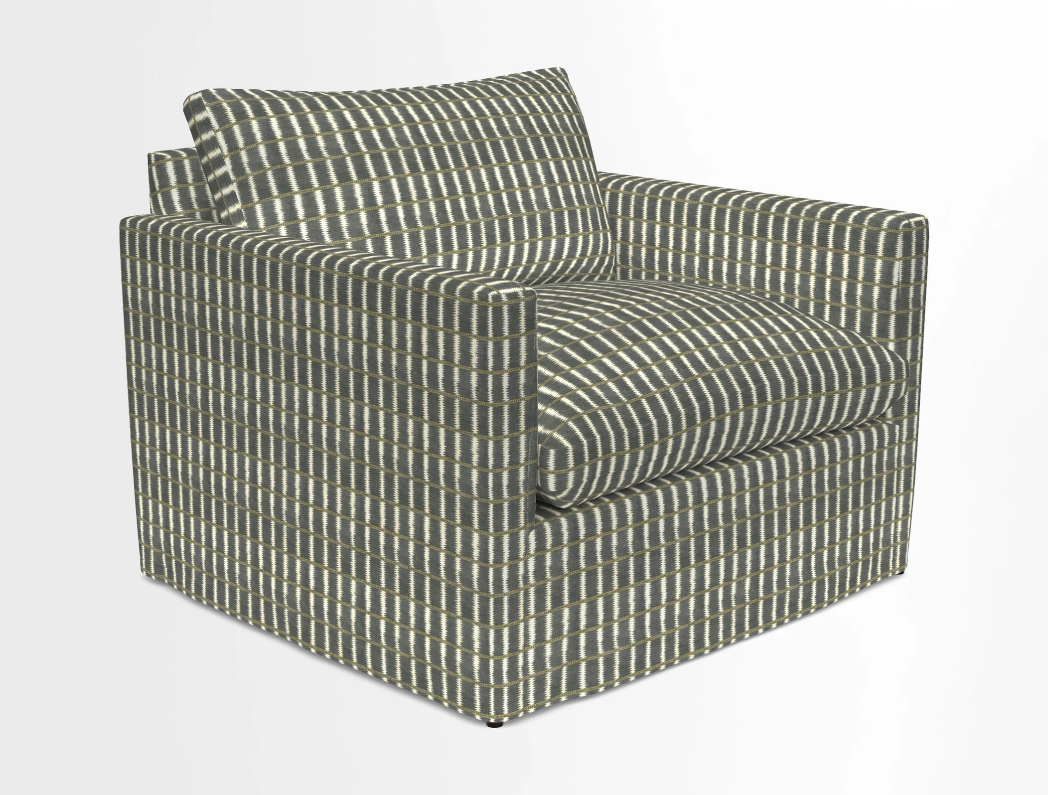 Heyshott Snuggler in Two Tone Plain Biscuit. Loose cover option available