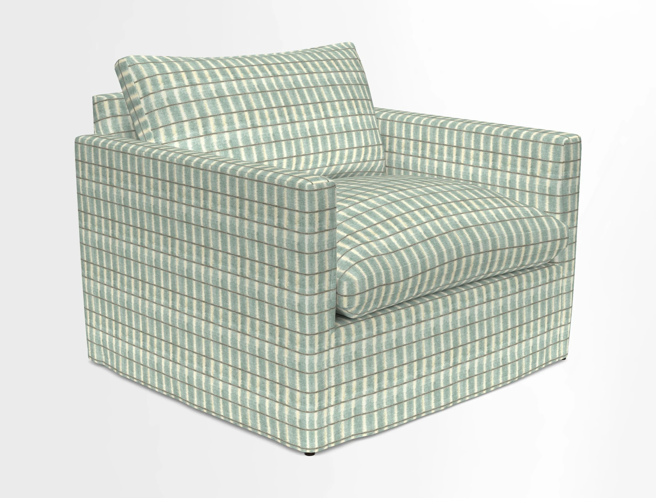 Heyshott Snuggler in Two Tone Plain Biscuit. Loose cover option available