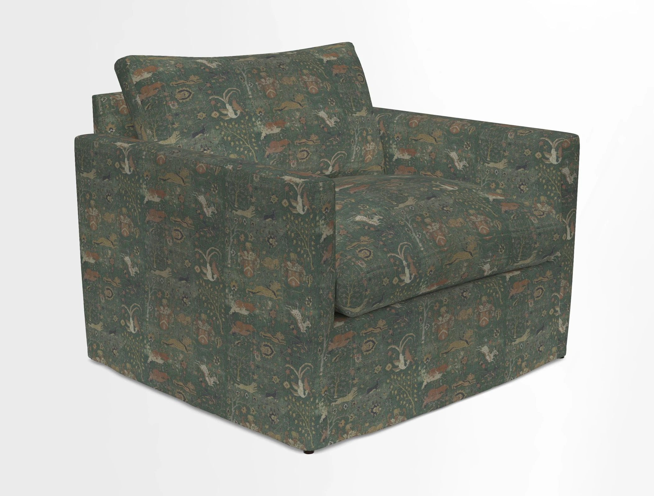 Heyshott Snuggler in Two Tone Plain Biscuit. Loose cover option available