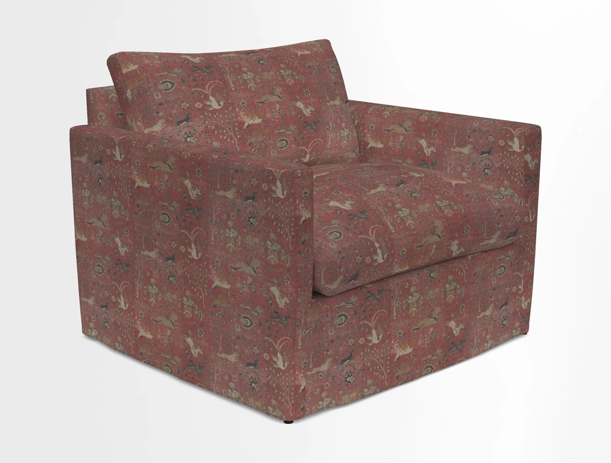 Heyshott Snuggler in Two Tone Plain Biscuit. Loose cover option available