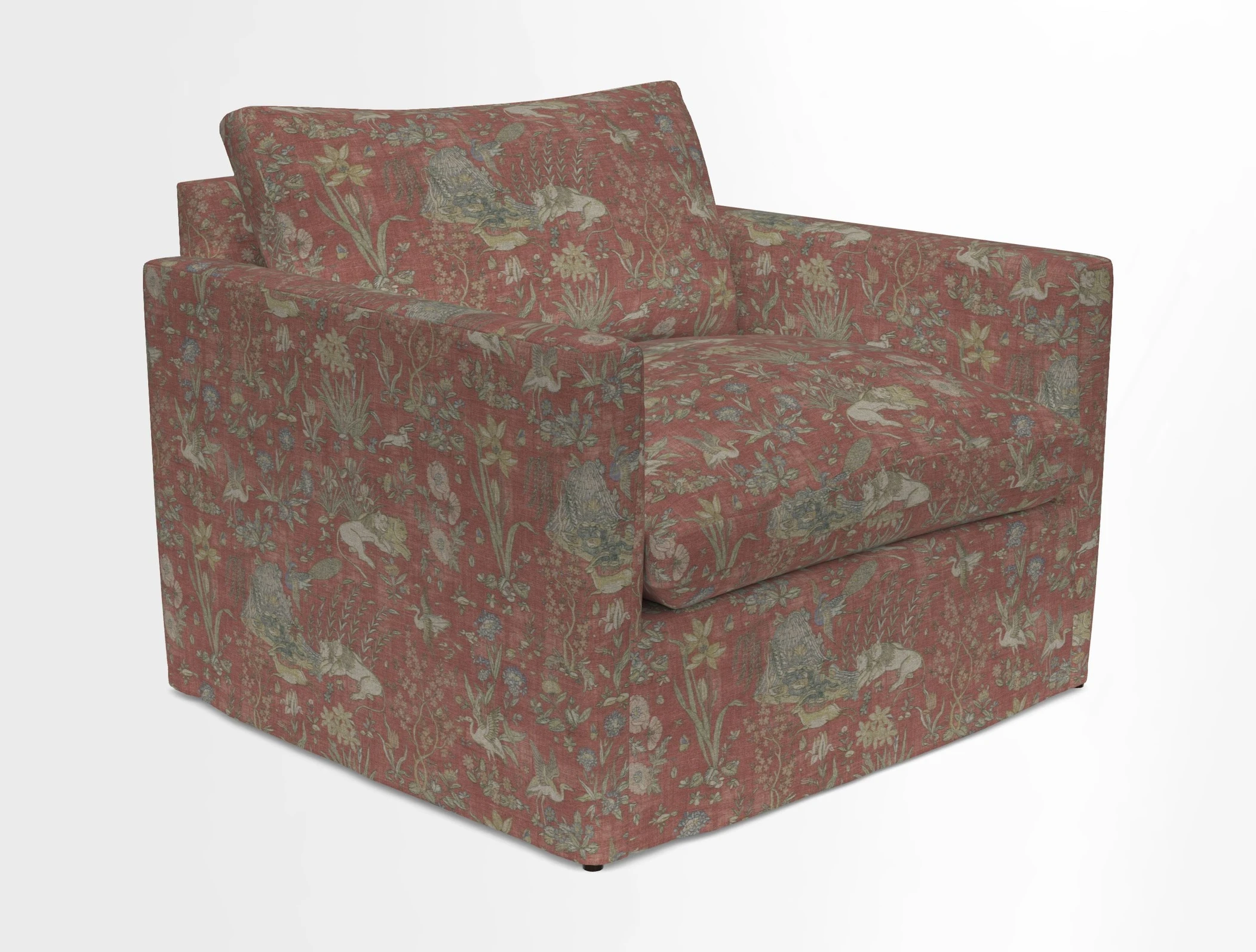 Heyshott Snuggler in Two Tone Plain Biscuit. Loose cover option available