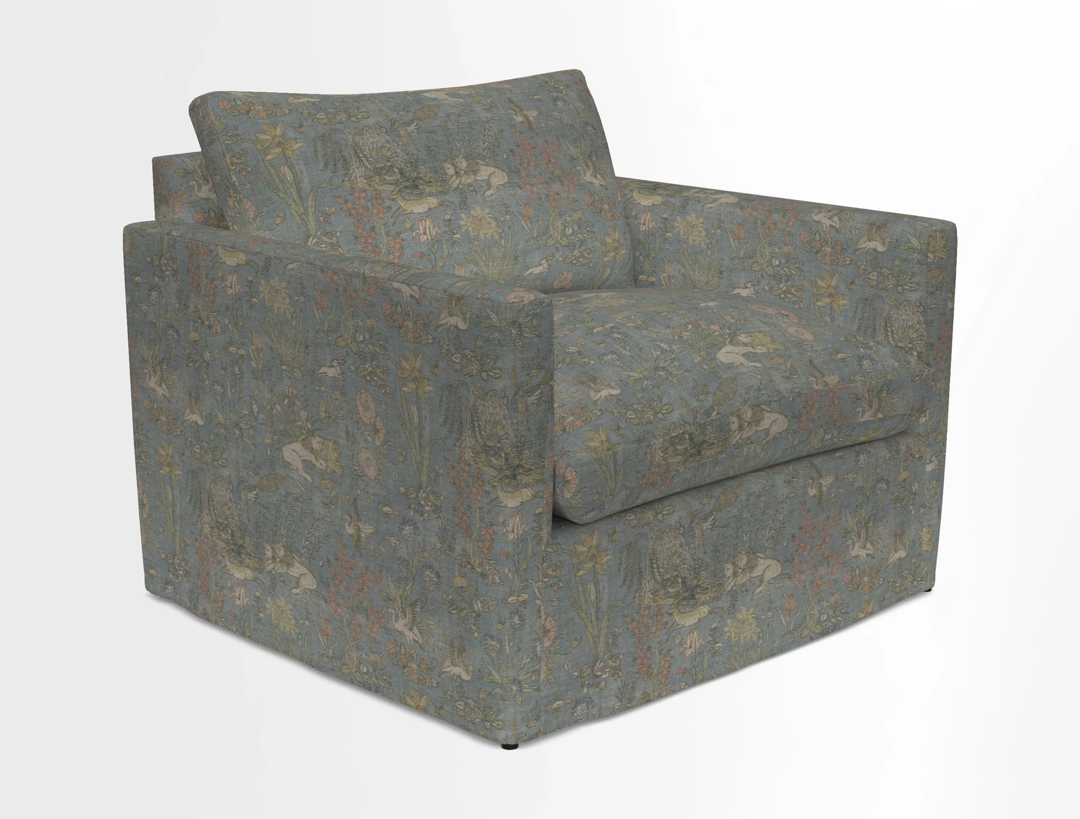 Heyshott Snuggler in Two Tone Plain Biscuit. Loose cover option available