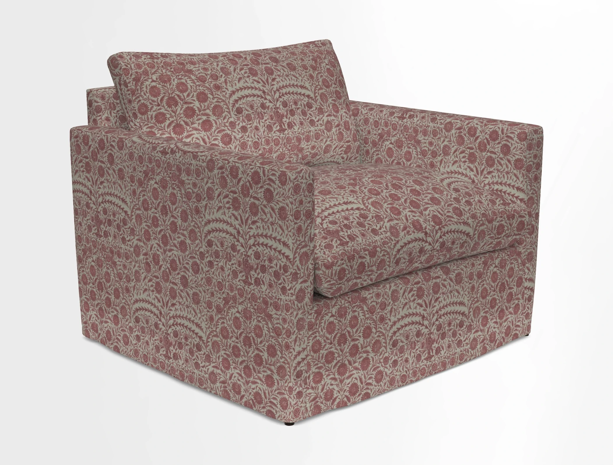Heyshott Snuggler in Two Tone Plain Biscuit. Loose cover option available