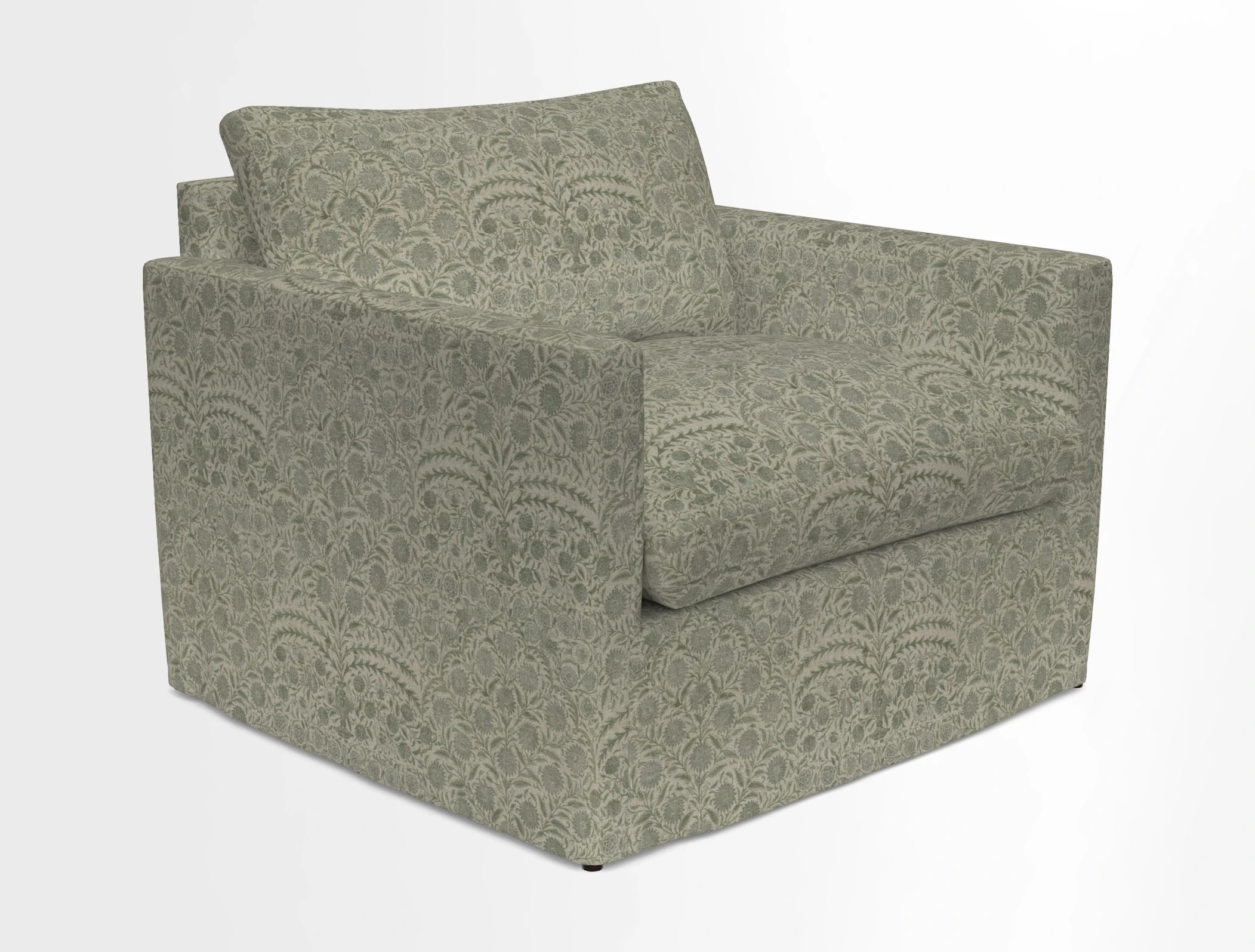 Heyshott Snuggler in Two Tone Plain Biscuit. Loose cover option available