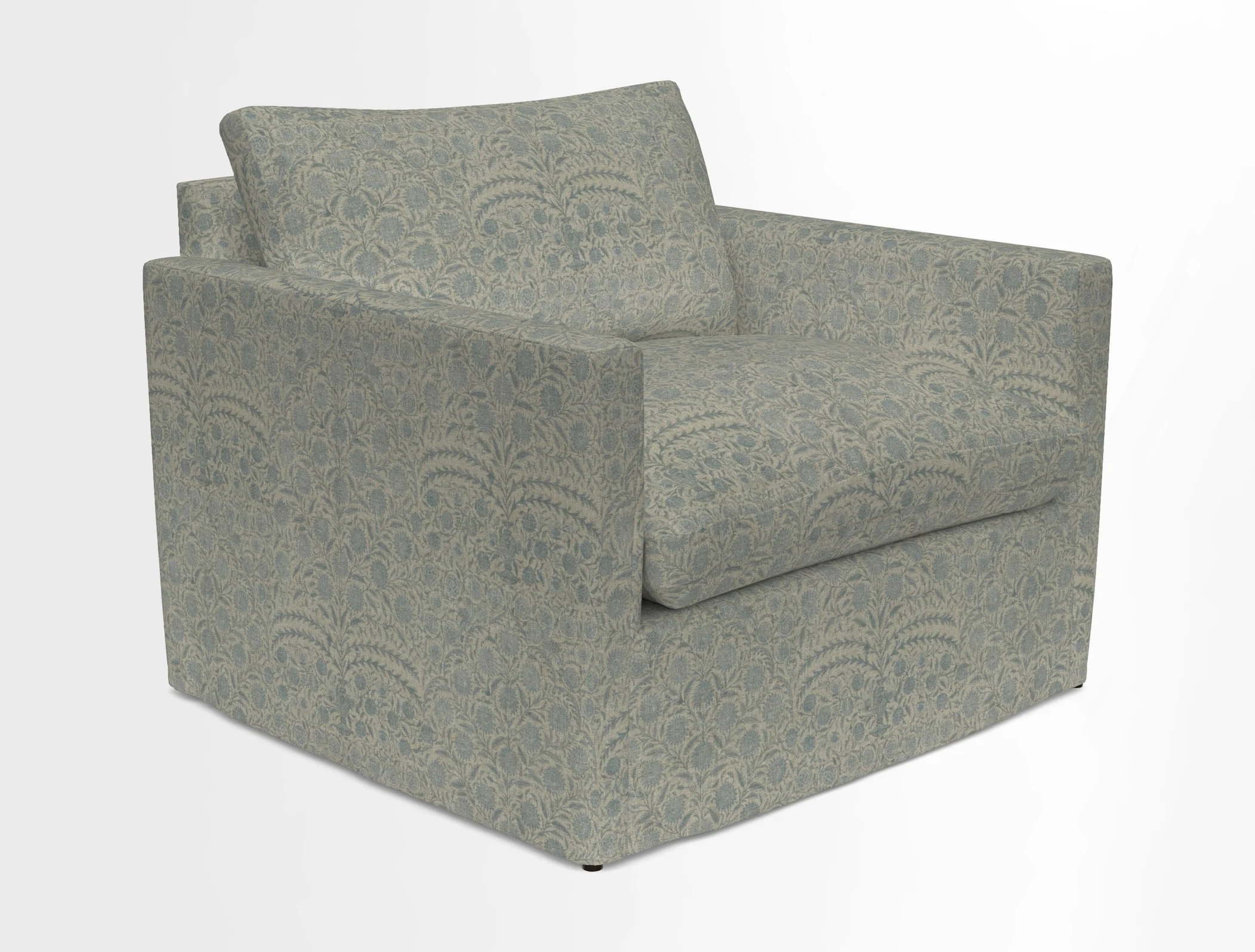 Heyshott Snuggler in Two Tone Plain Biscuit. Loose cover option available