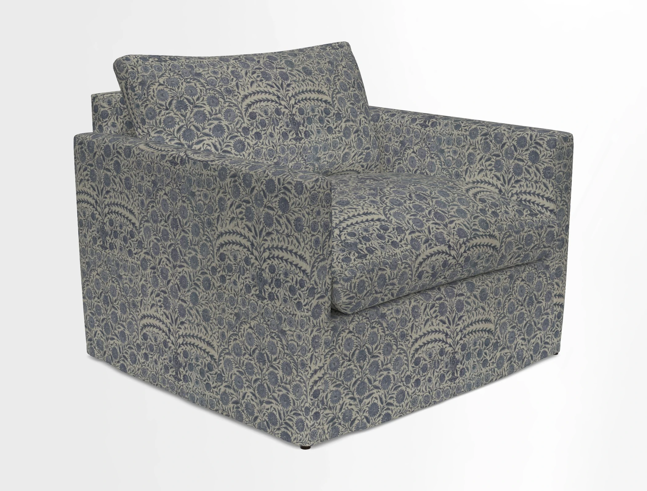 Heyshott Snuggler in Two Tone Plain Biscuit. Loose cover option available