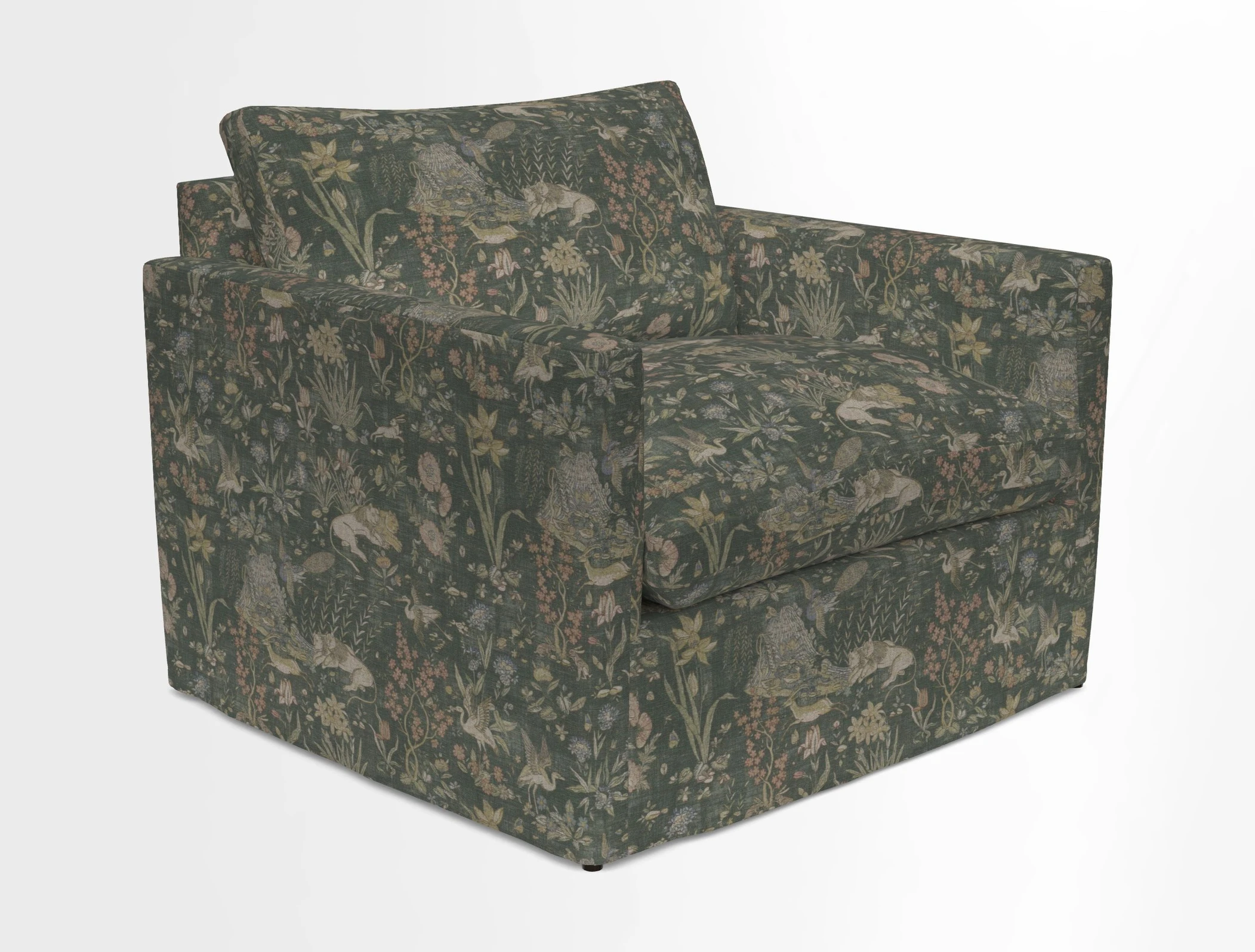 Heyshott Snuggler in Two Tone Plain Biscuit. Loose cover option available