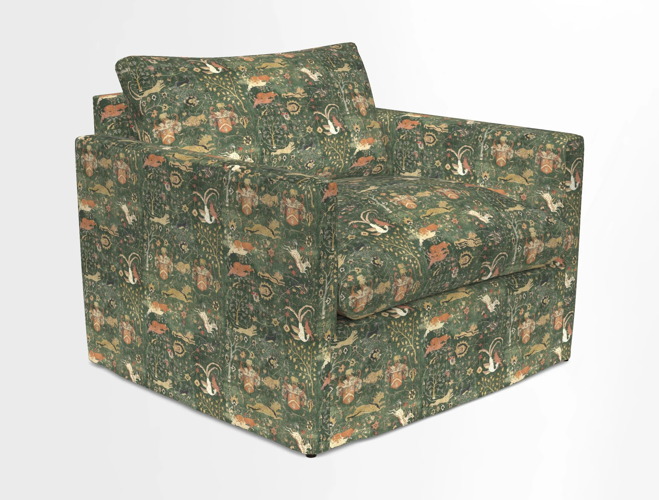 Heyshott Snuggler in Two Tone Plain Biscuit. Loose cover option available