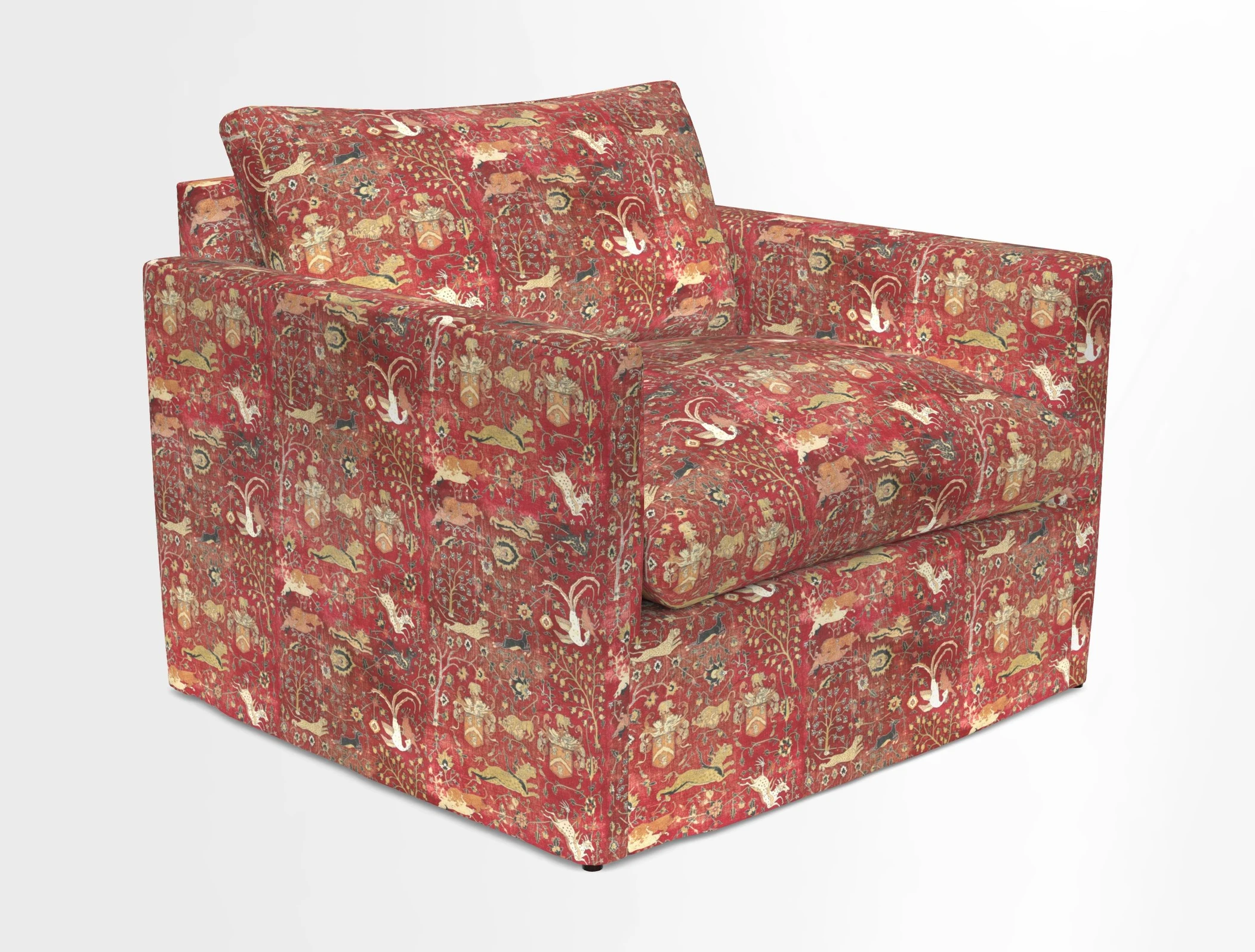 Heyshott Snuggler in Two Tone Plain Biscuit. Loose cover option available