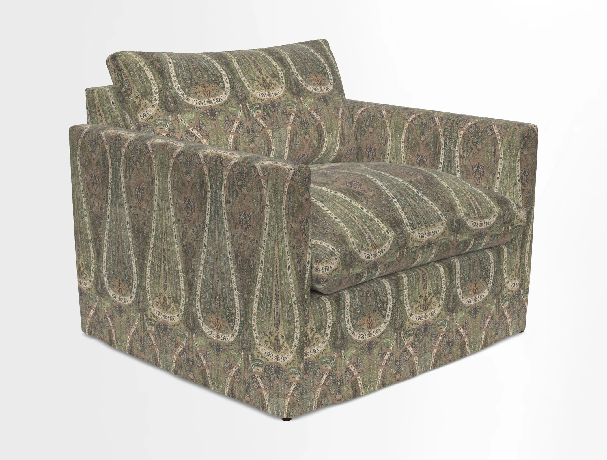 Heyshott Snuggler in Two Tone Plain Biscuit. Loose cover option available