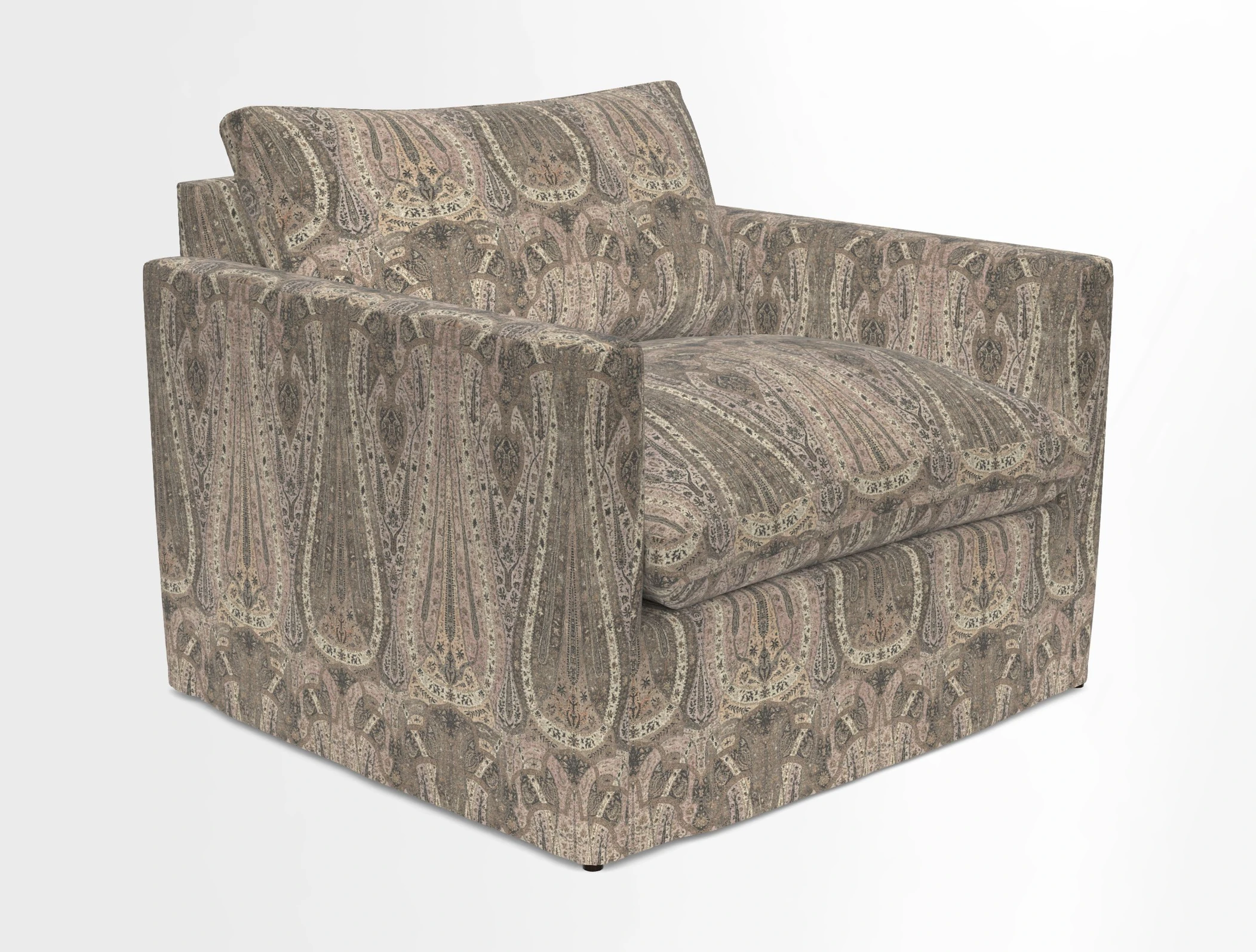 Heyshott Snuggler in Two Tone Plain Biscuit. Loose cover option available