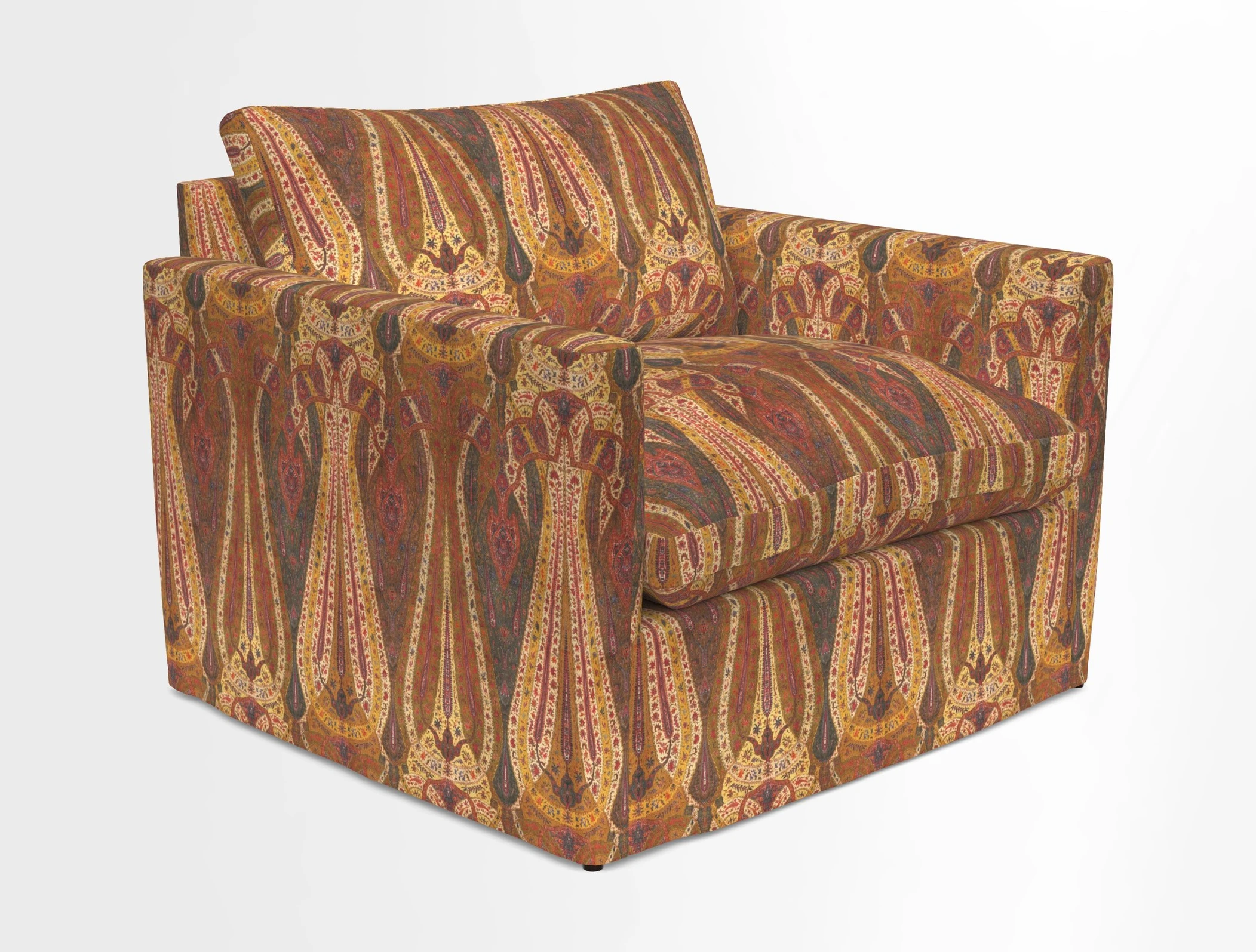 Heyshott Snuggler in Two Tone Plain Biscuit. Loose cover option available
