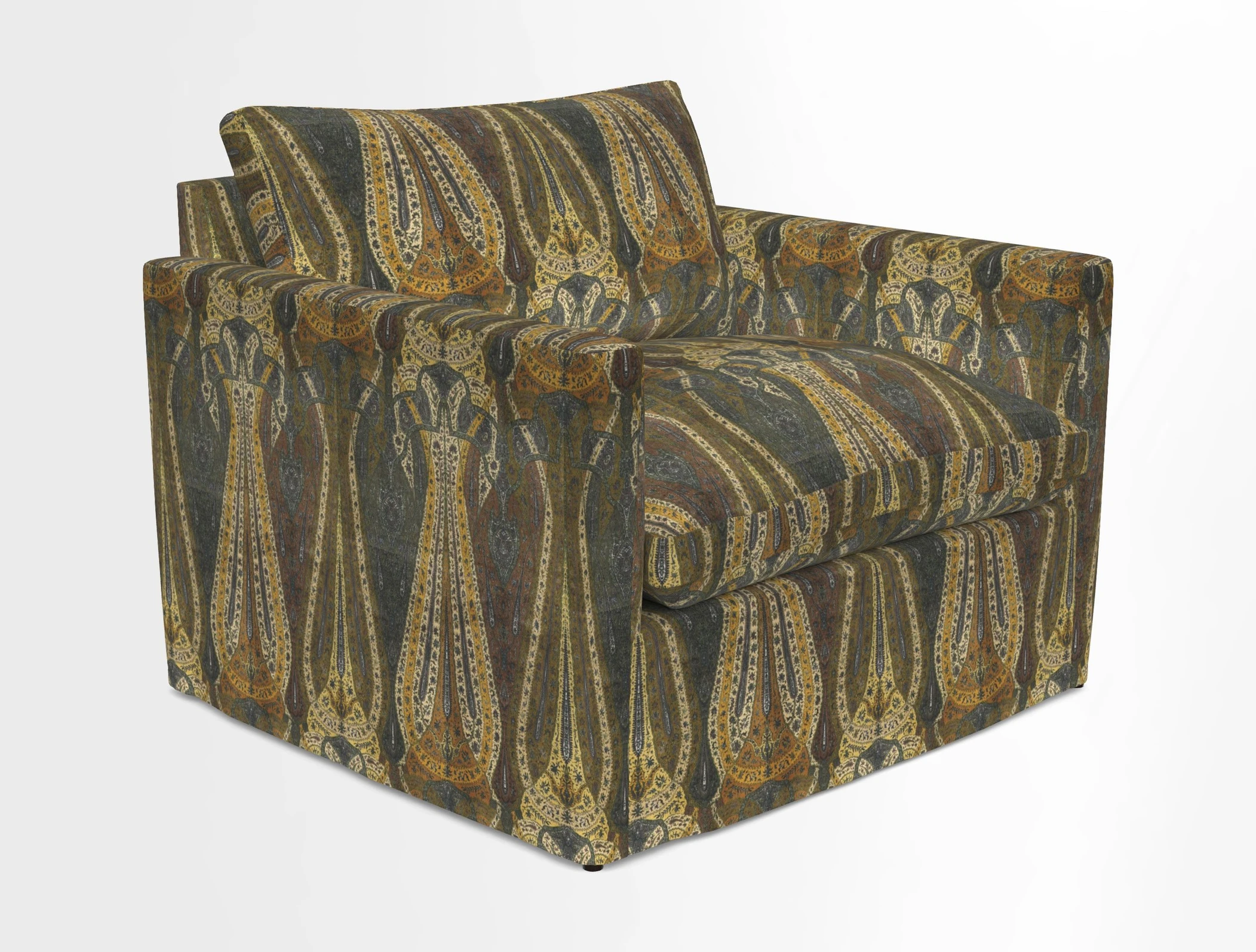 Heyshott Snuggler in Two Tone Plain Biscuit. Loose cover option available