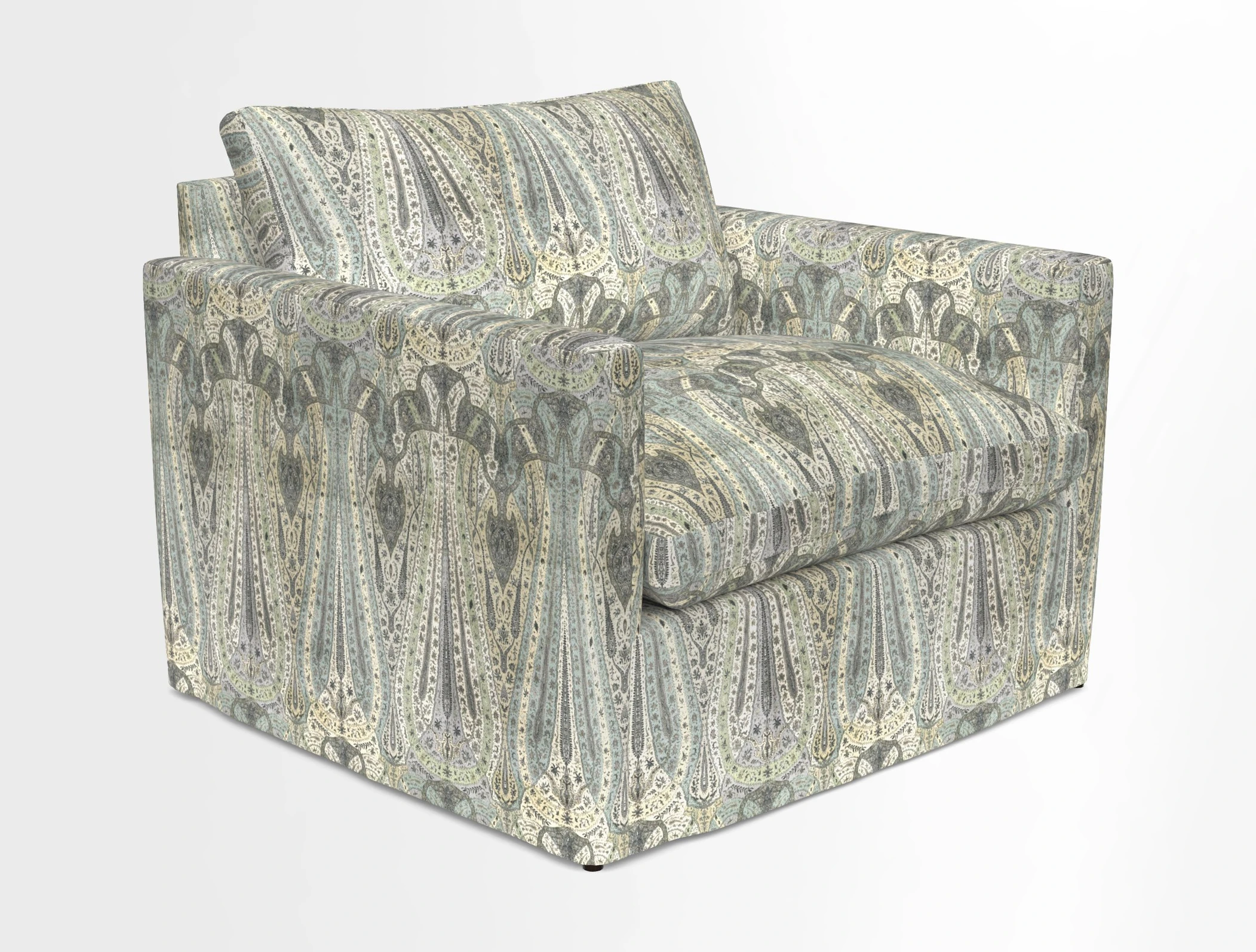 Heyshott Snuggler in Two Tone Plain Biscuit. Loose cover option available