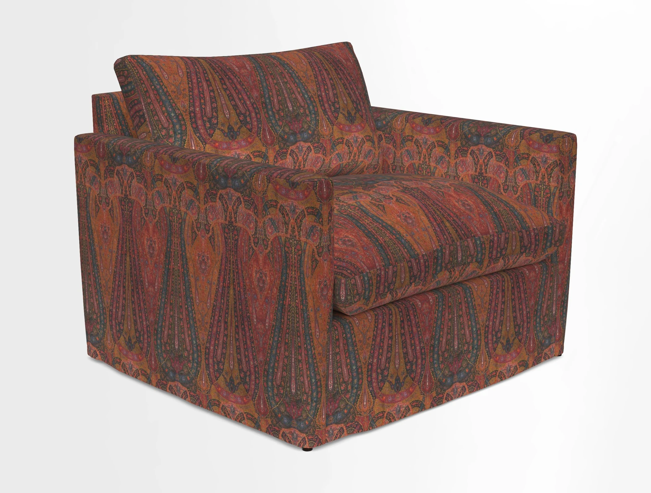Heyshott Snuggler in Two Tone Plain Biscuit. Loose cover option available