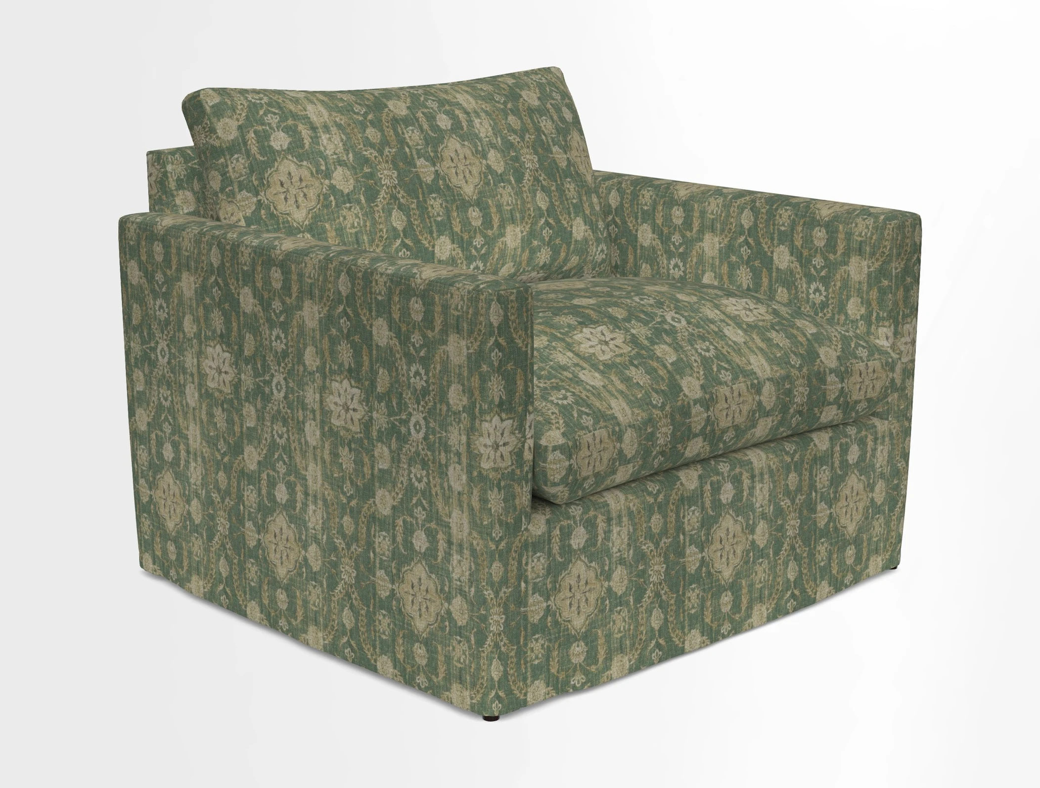 Heyshott Snuggler in Two Tone Plain Biscuit. Loose cover option available