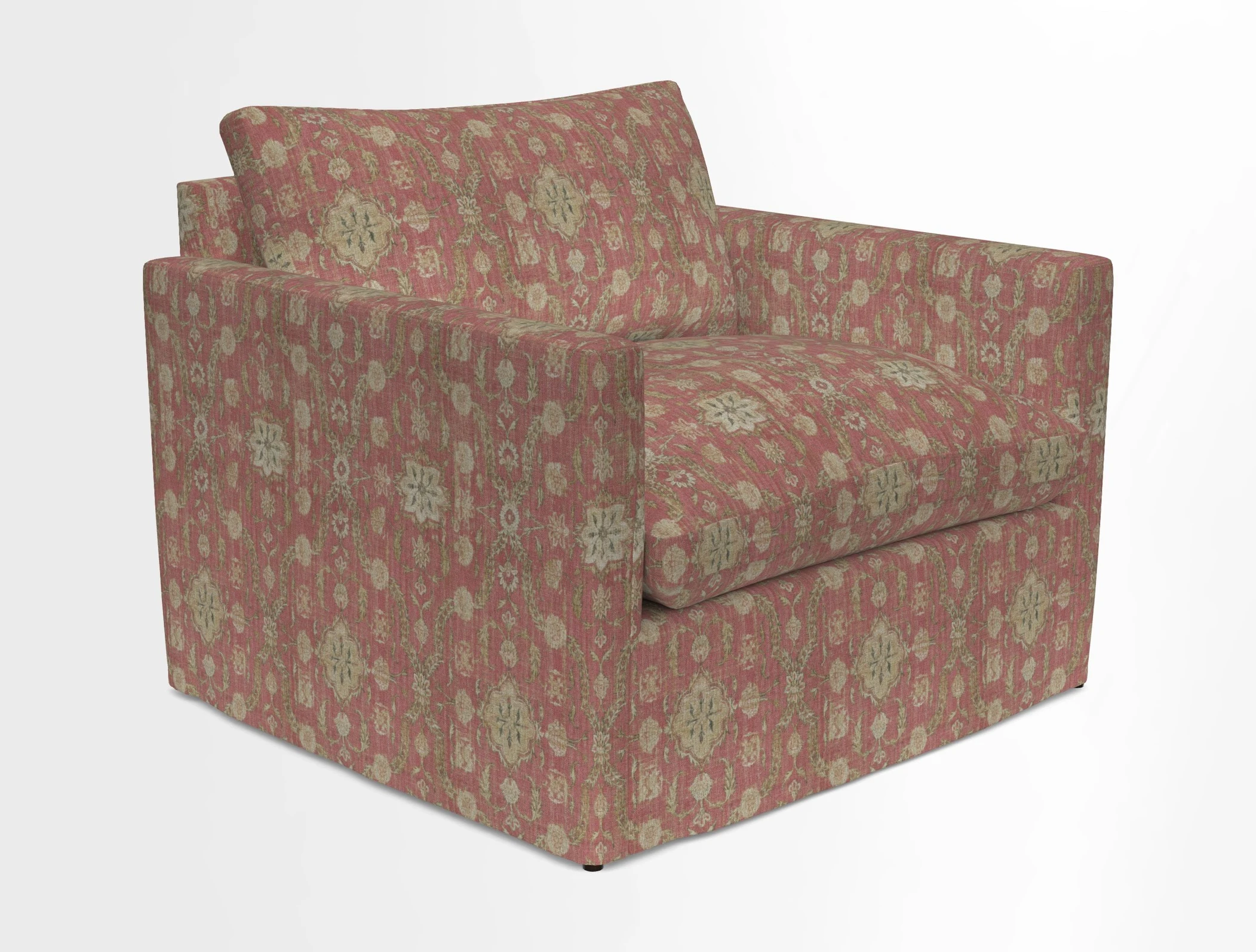 Heyshott Snuggler in Two Tone Plain Biscuit. Loose cover option available