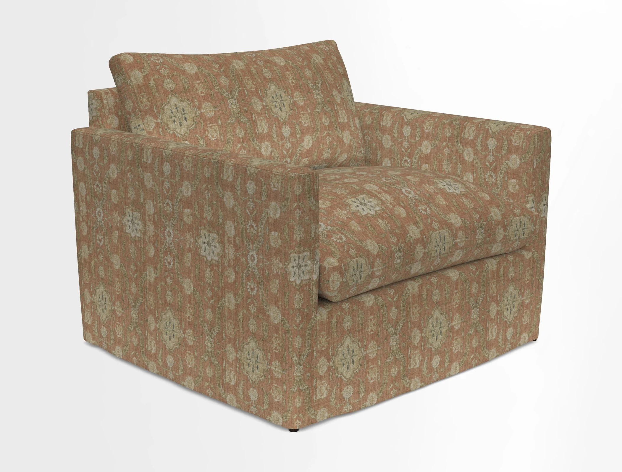 Heyshott Snuggler in Two Tone Plain Biscuit. Loose cover option available