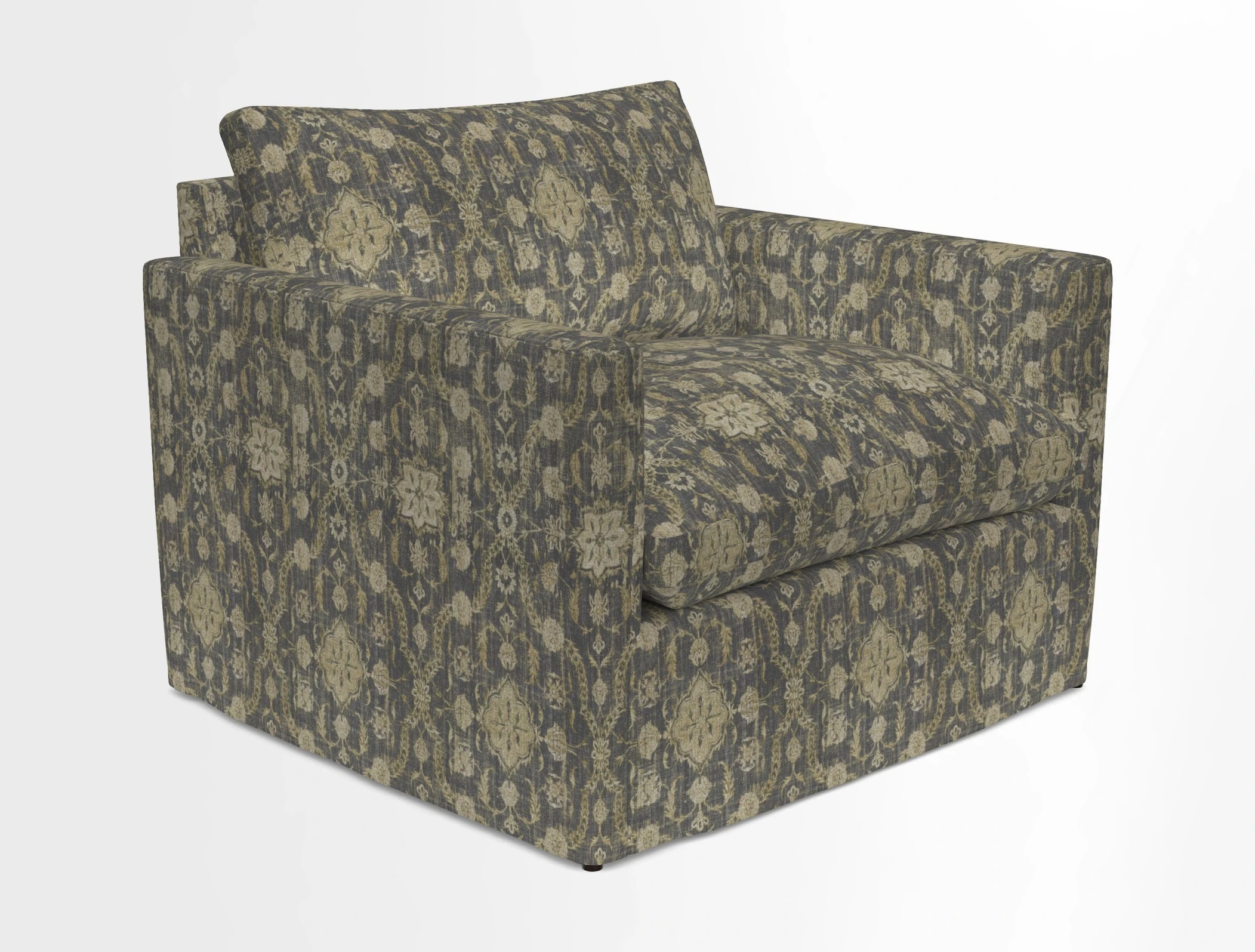 Heyshott Snuggler in Two Tone Plain Biscuit. Loose cover option available