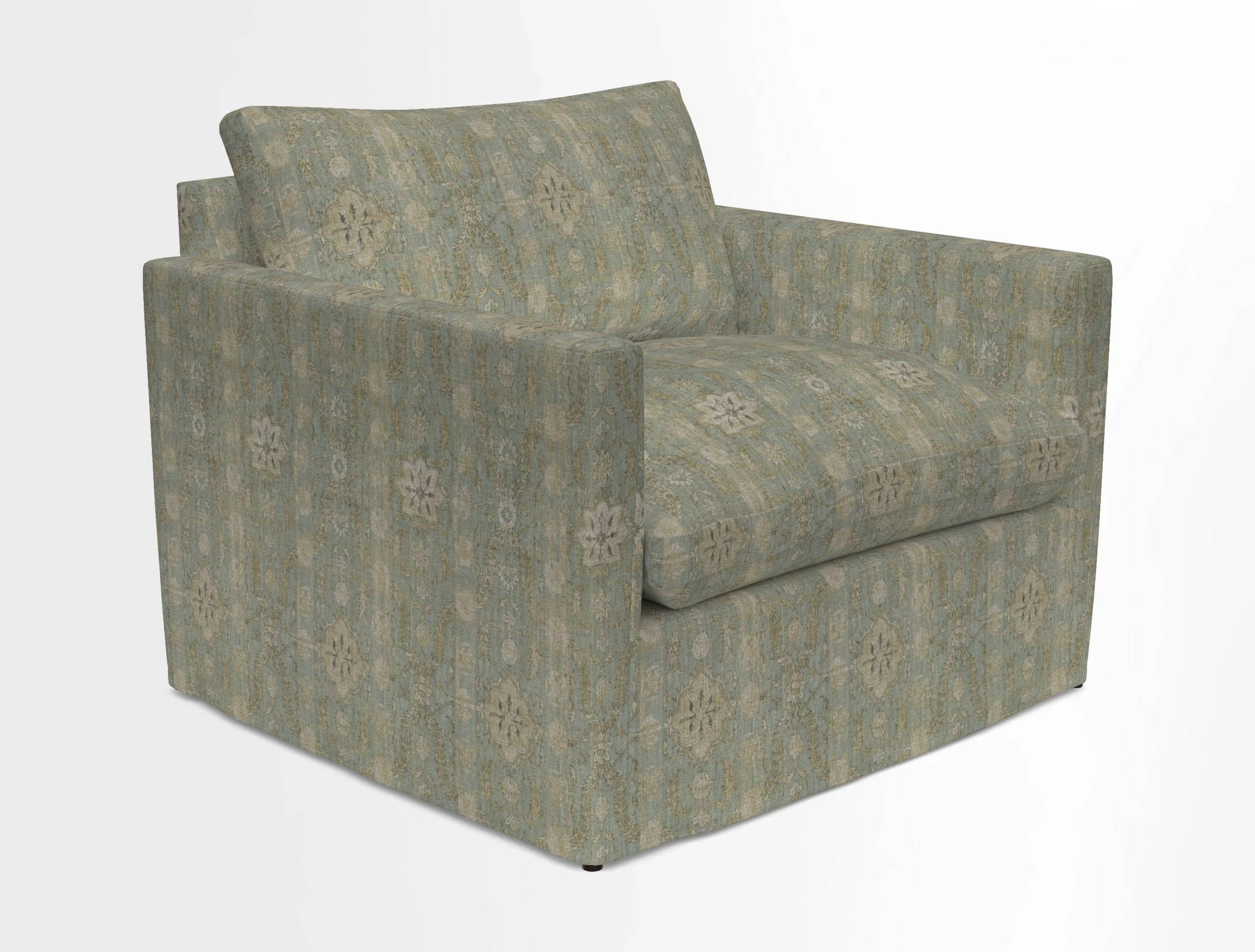 Heyshott Snuggler in Two Tone Plain Biscuit. Loose cover option available