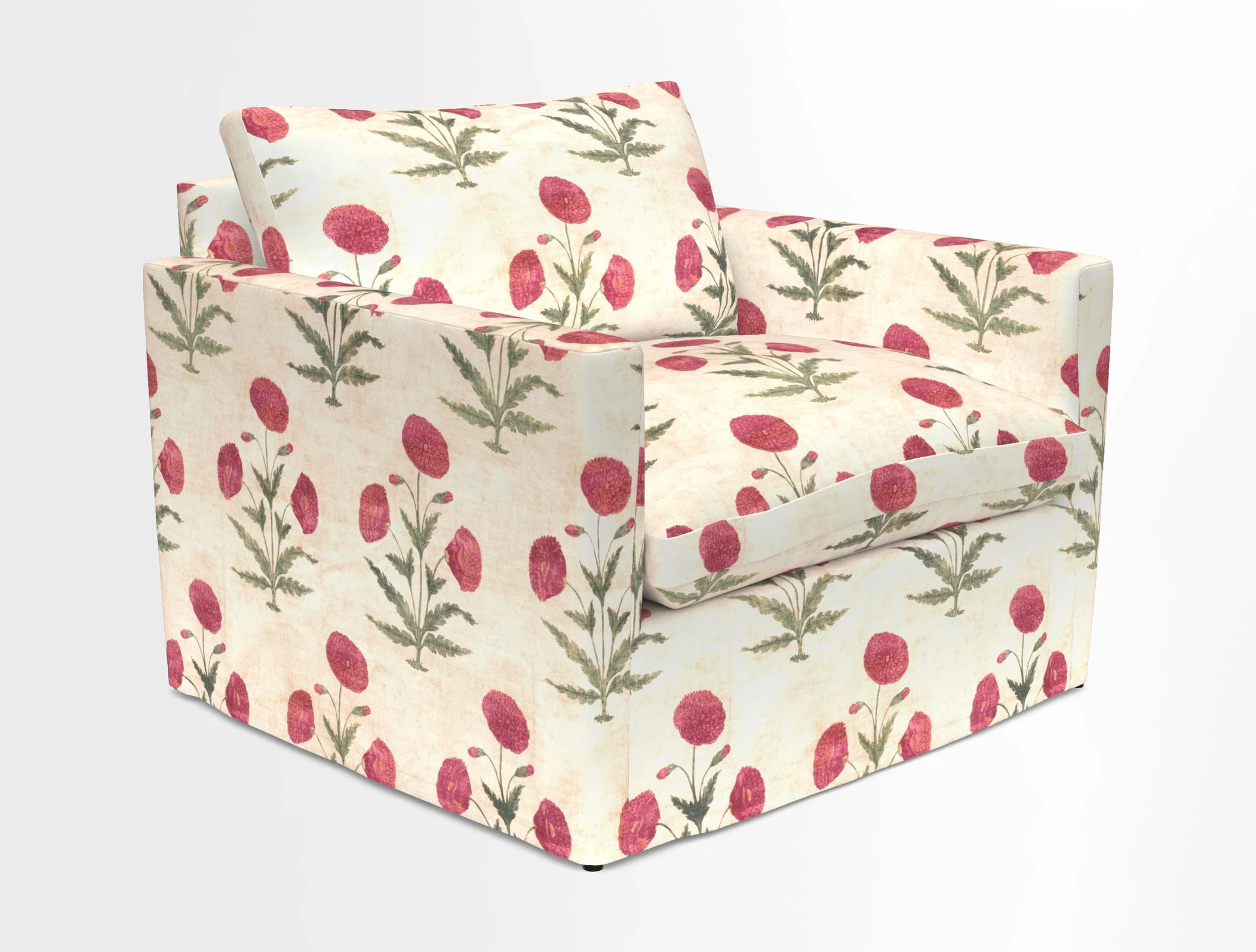 Heyshott Snuggler in Two Tone Plain Biscuit. Loose cover option available