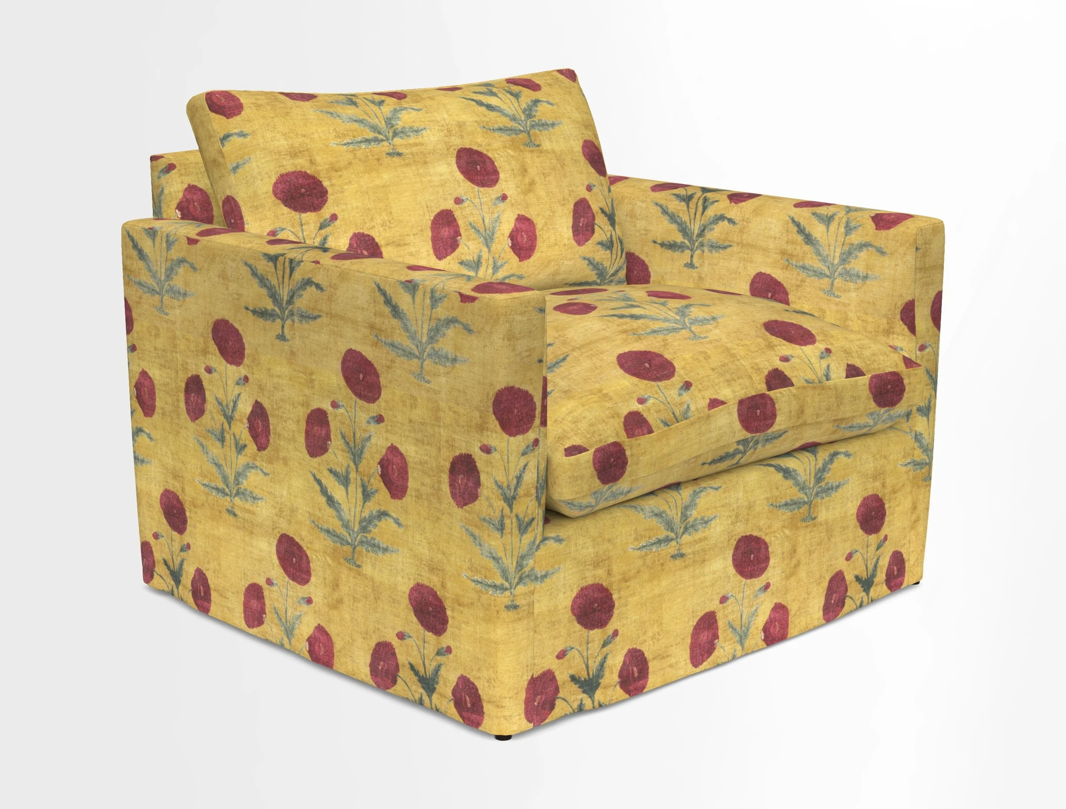 Heyshott Snuggler in Two Tone Plain Biscuit. Loose cover option available