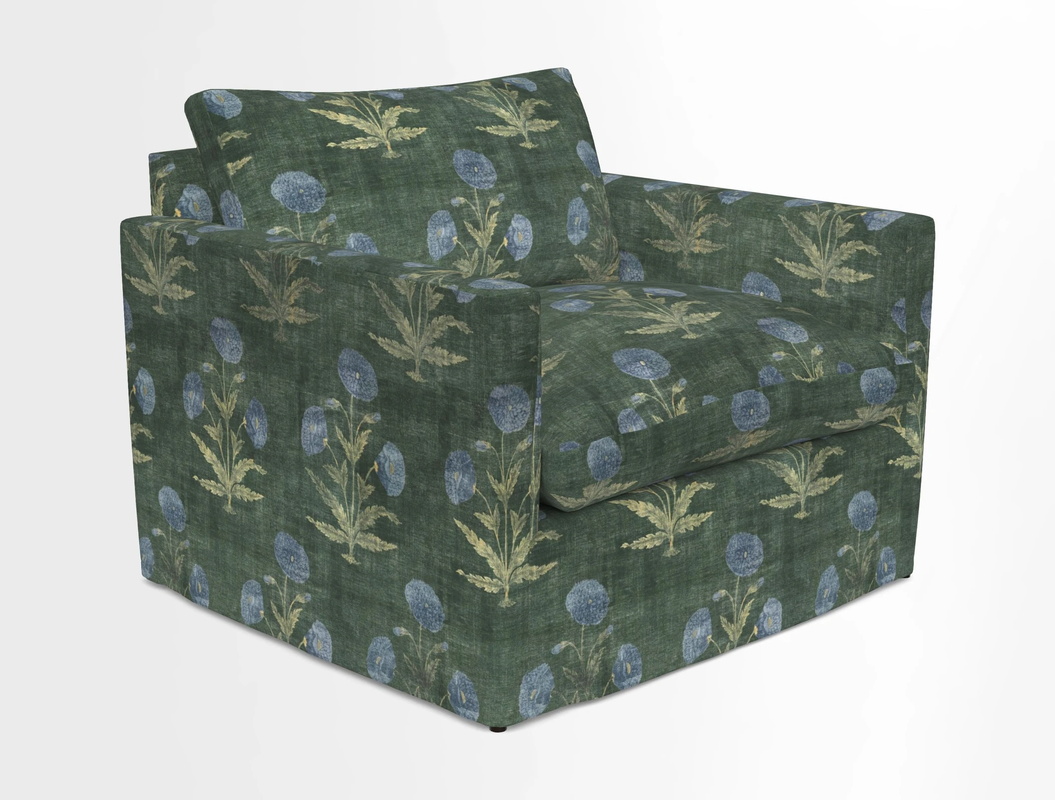 Heyshott Snuggler in Two Tone Plain Biscuit. Loose cover option available