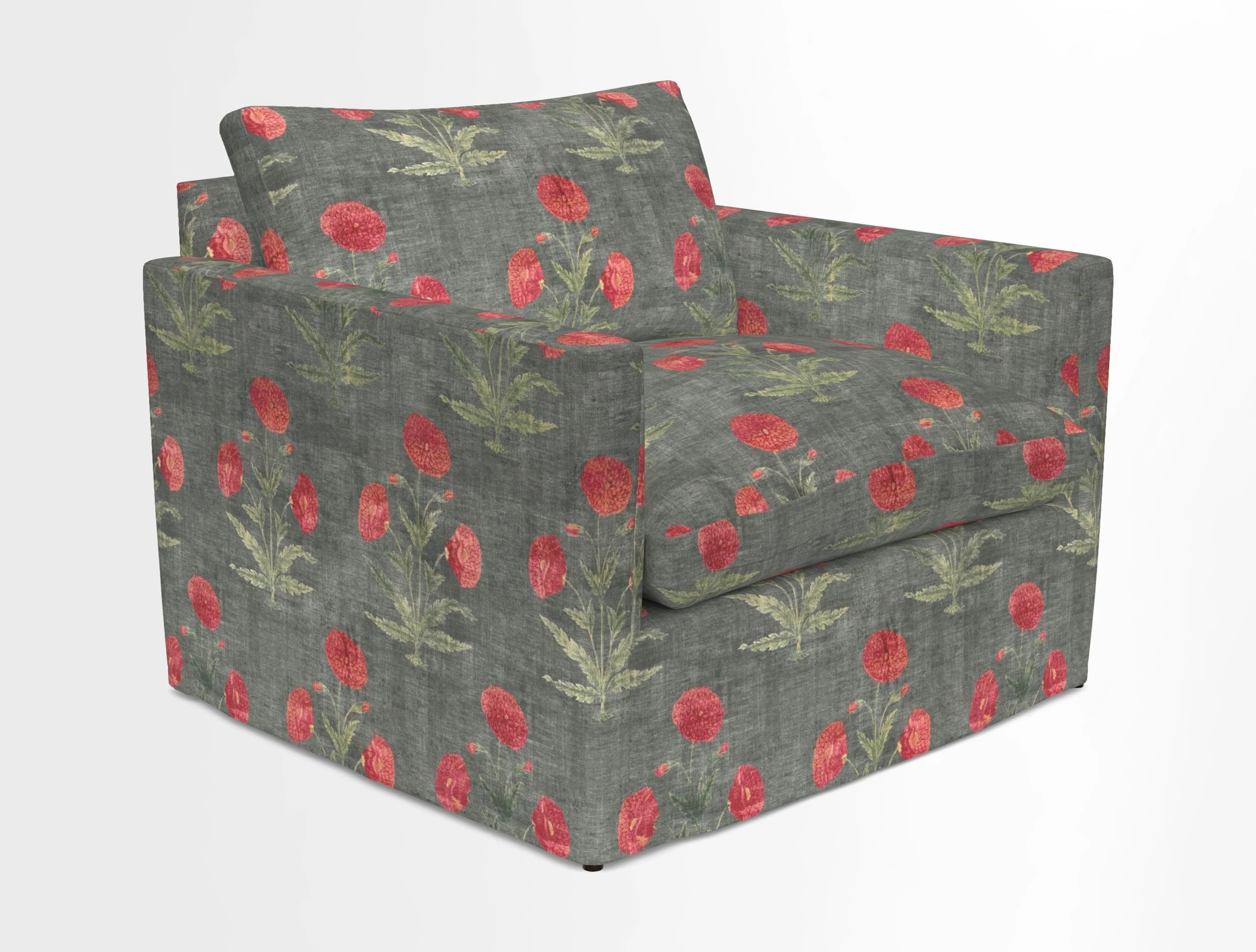 Heyshott Snuggler in Two Tone Plain Biscuit. Loose cover option available