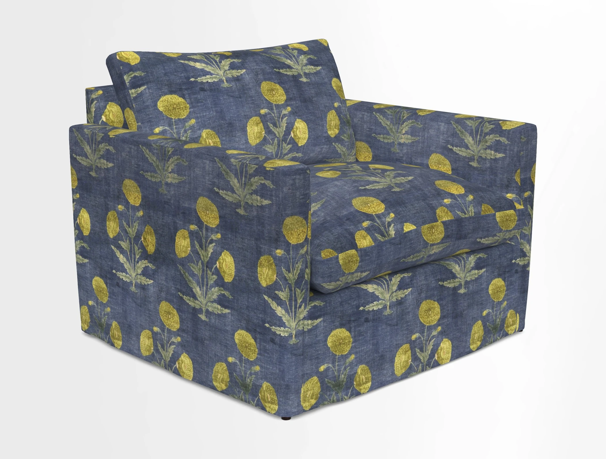 Heyshott Snuggler in Two Tone Plain Biscuit. Loose cover option available