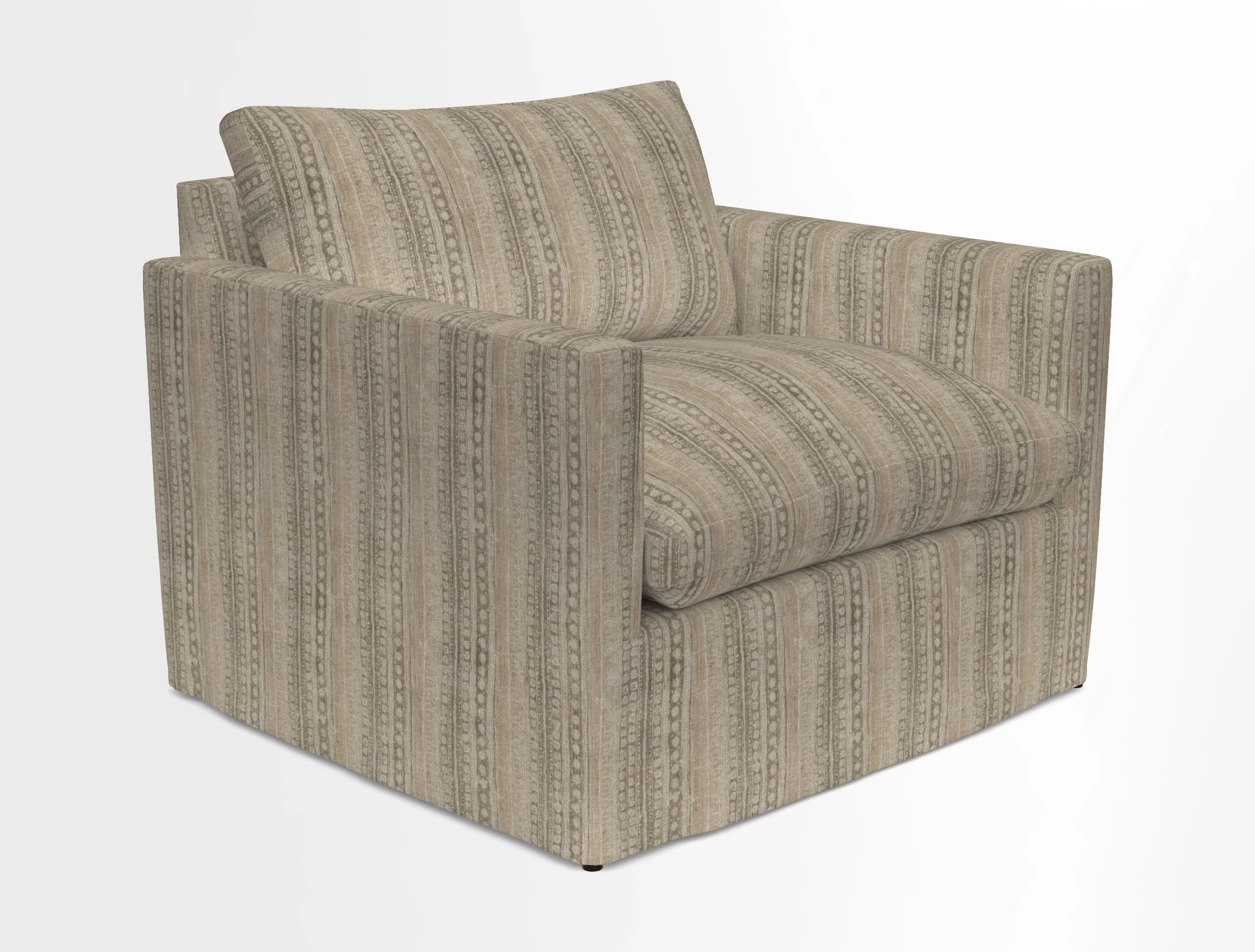 Heyshott Snuggler in Two Tone Plain Biscuit. Loose cover option available