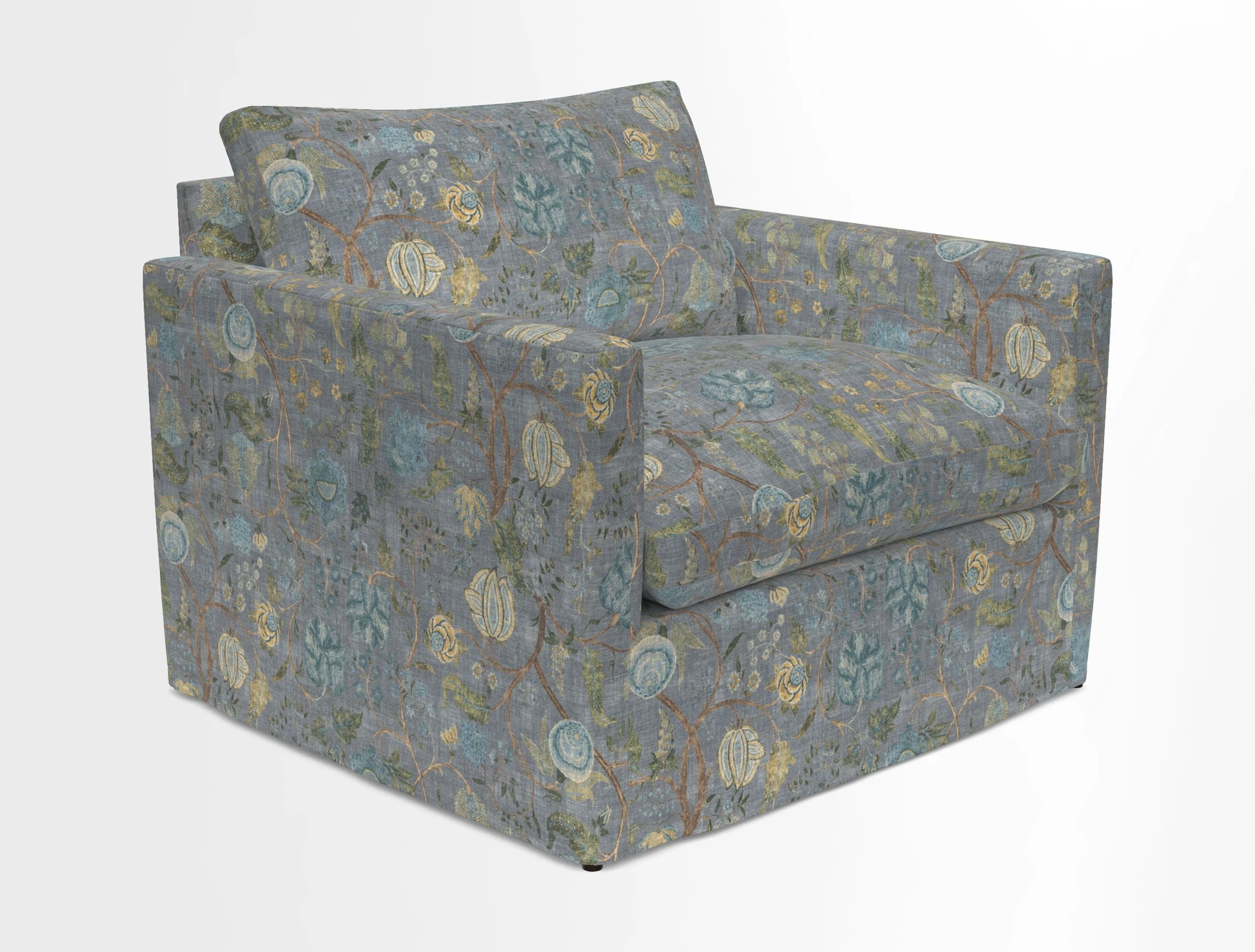 Heyshott Snuggler in Two Tone Plain Biscuit. Loose cover option available
