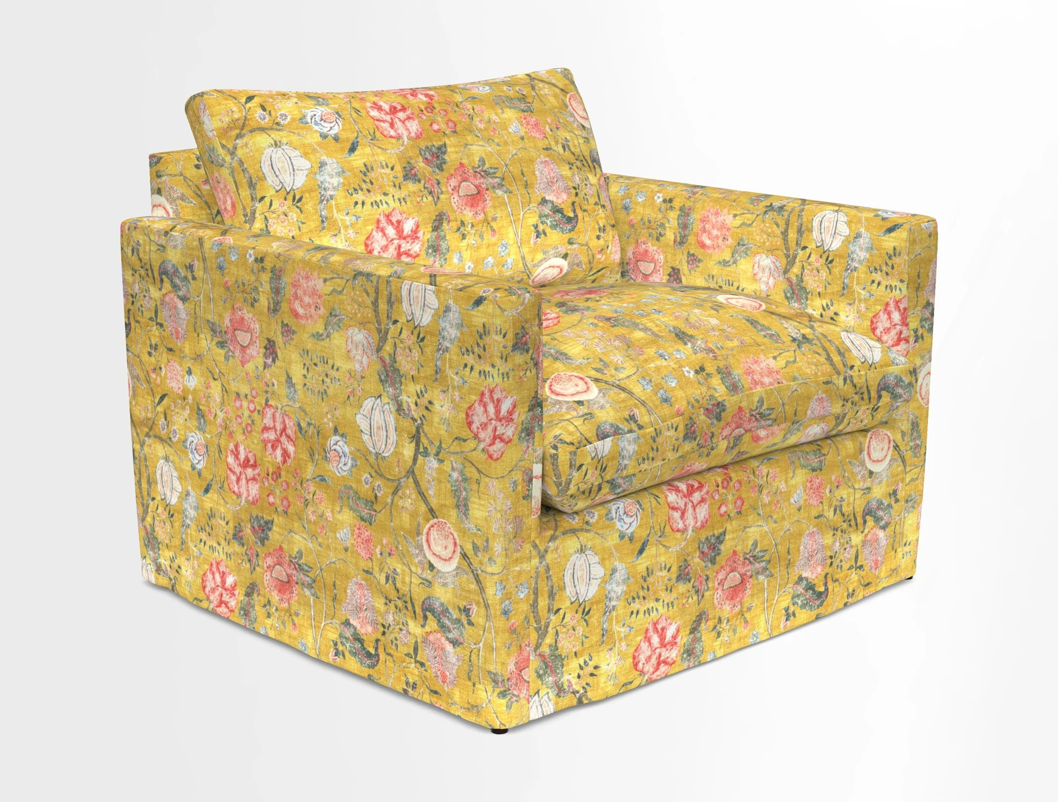 Heyshott Snuggler in Two Tone Plain Biscuit. Loose cover option available
